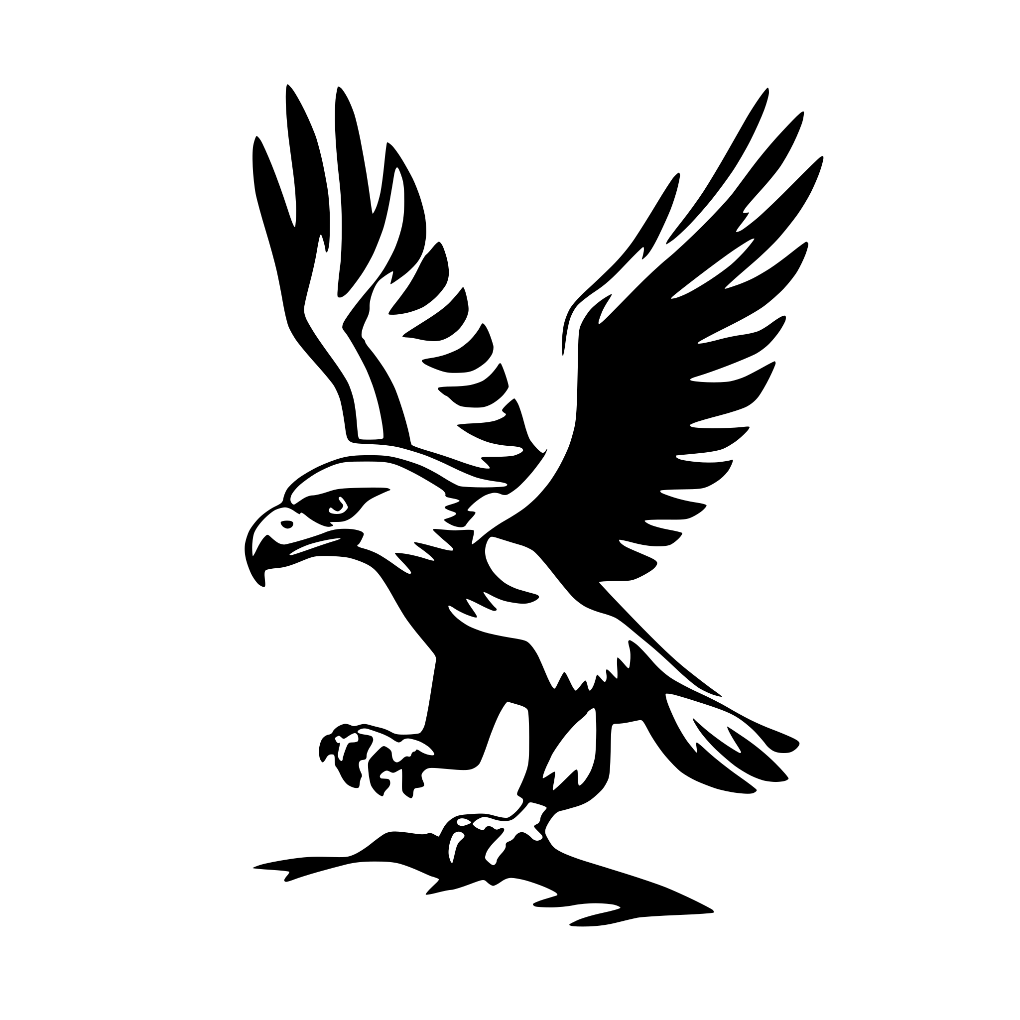 AI-generated SVG of 'eagle'