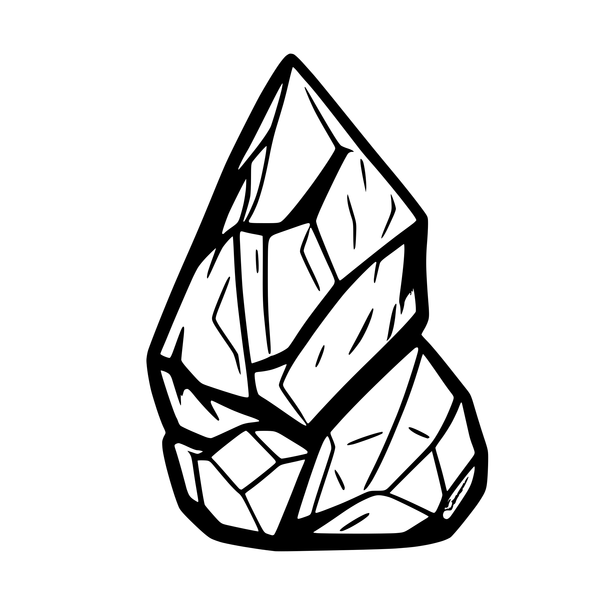 AI-generated SVG of a bronze ore in a shape of precious shard
