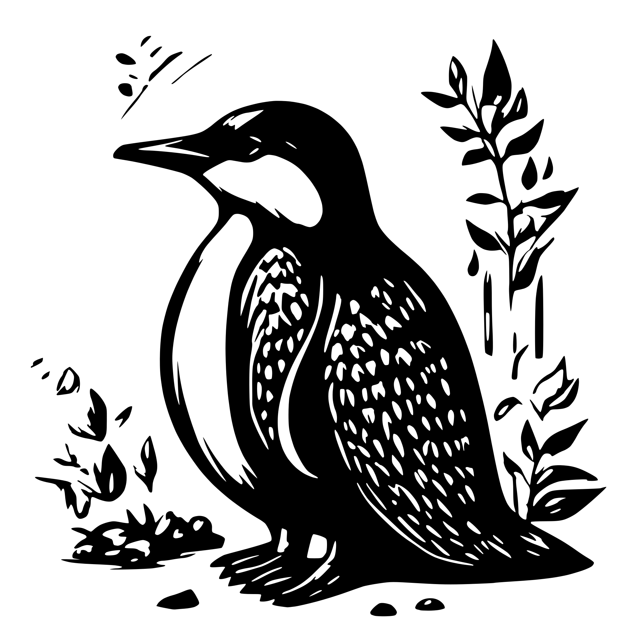 AI-generated SVG of 'penguine'