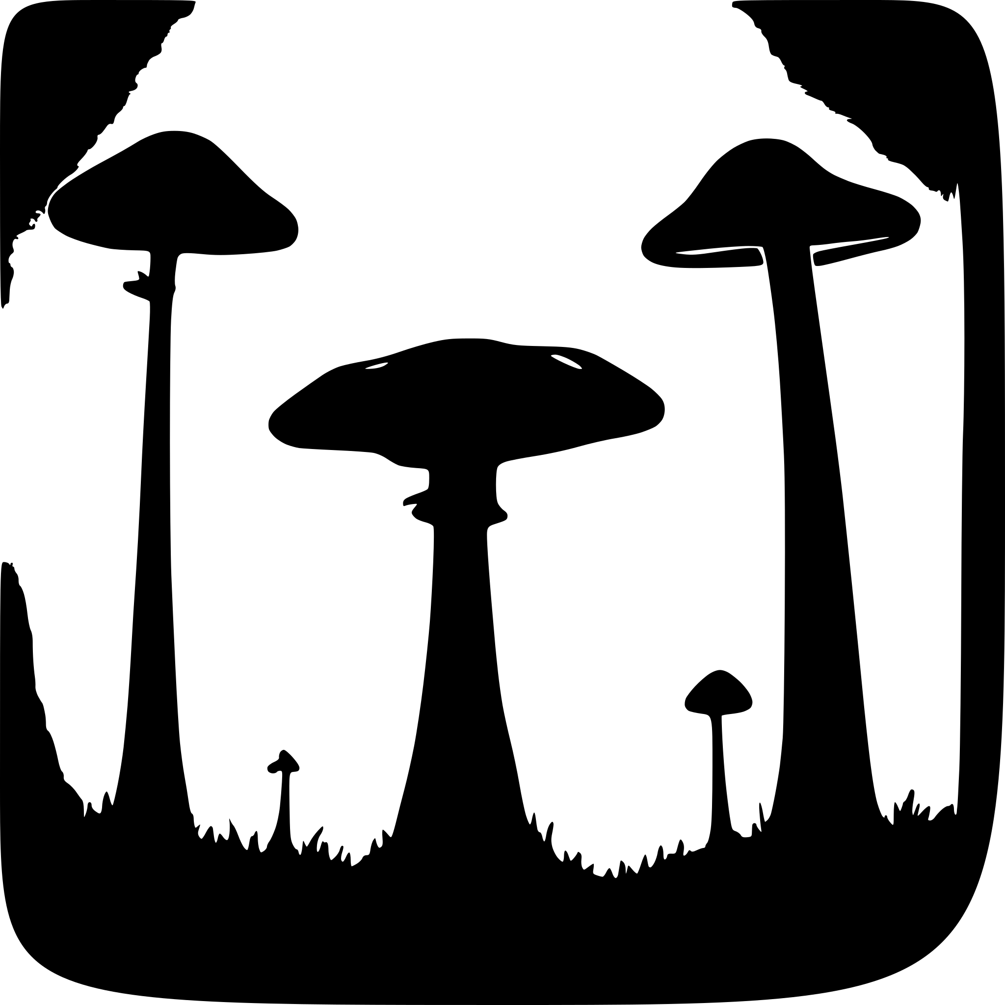 AI-generated SVG of a Aliens mushrooms phycodelic forest and wizard