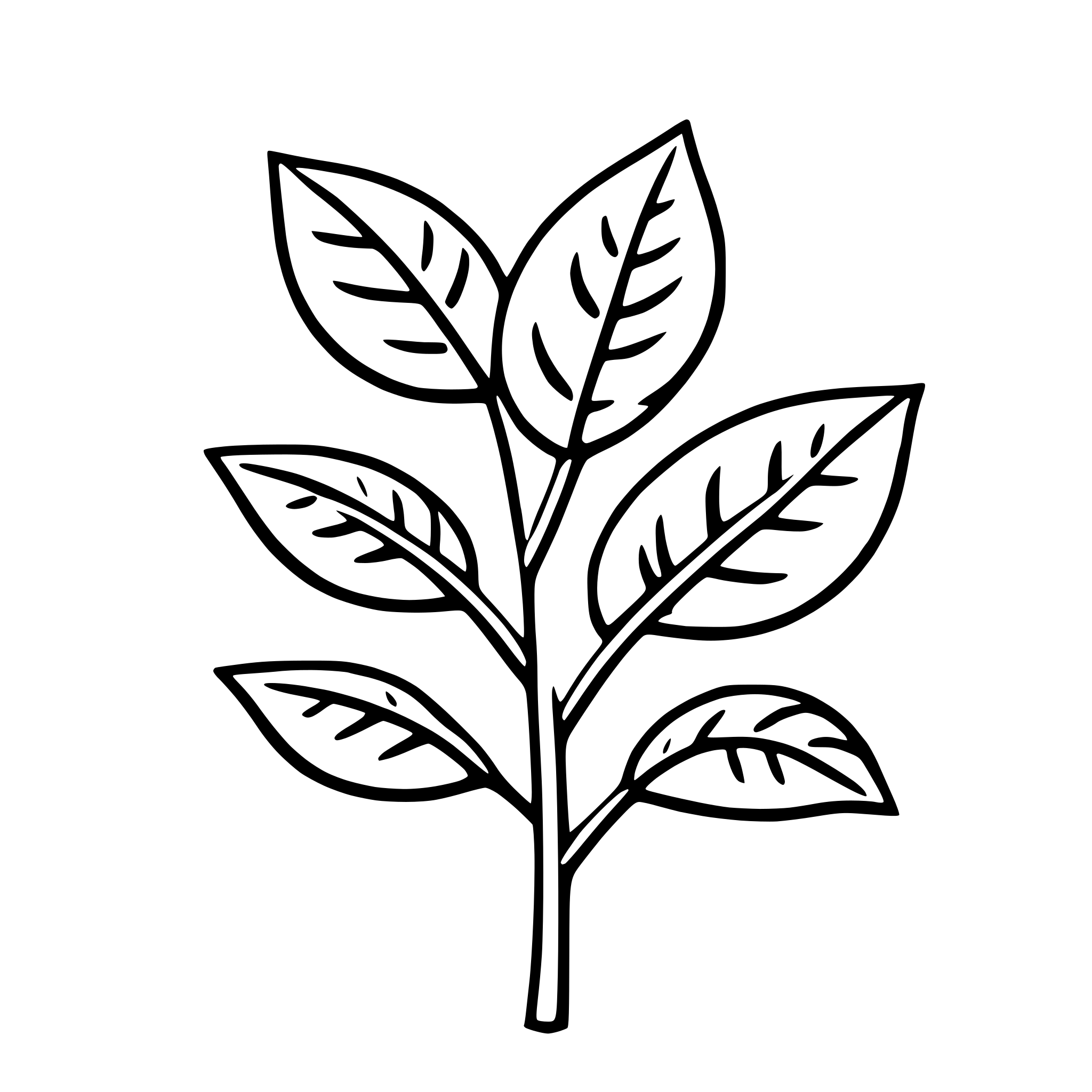 AI-generated SVG of 'leaflet'