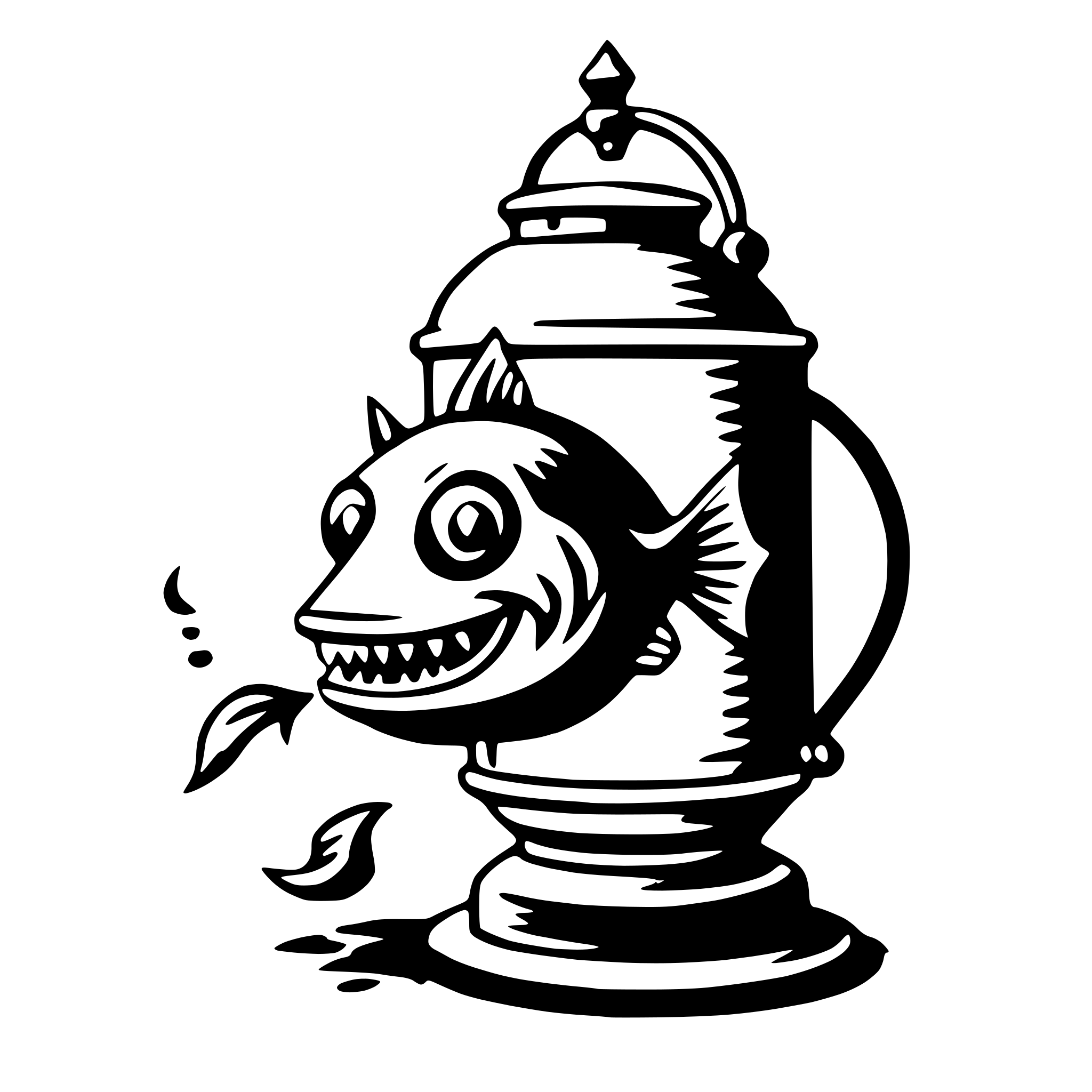 AI-generated SVG of 'anglerfish with lantern'