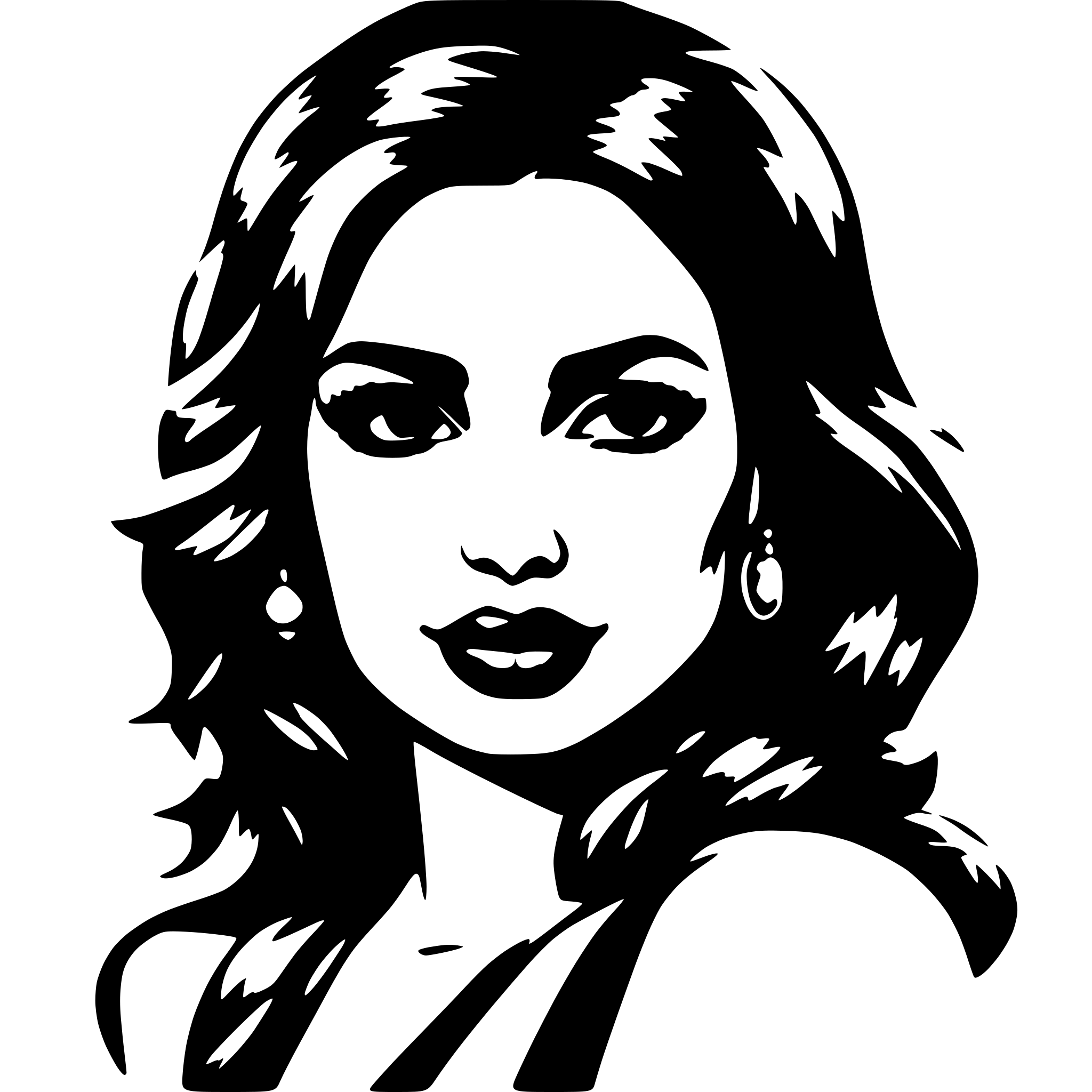 AI-generated SVG of 'hot latina'