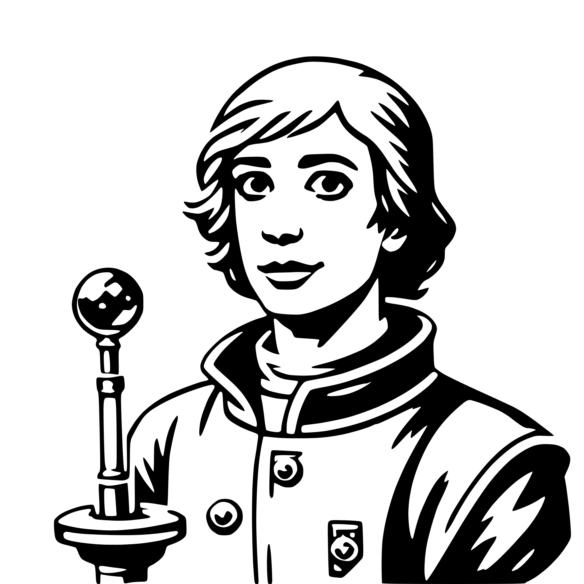AI-generated SVG of a astronomer