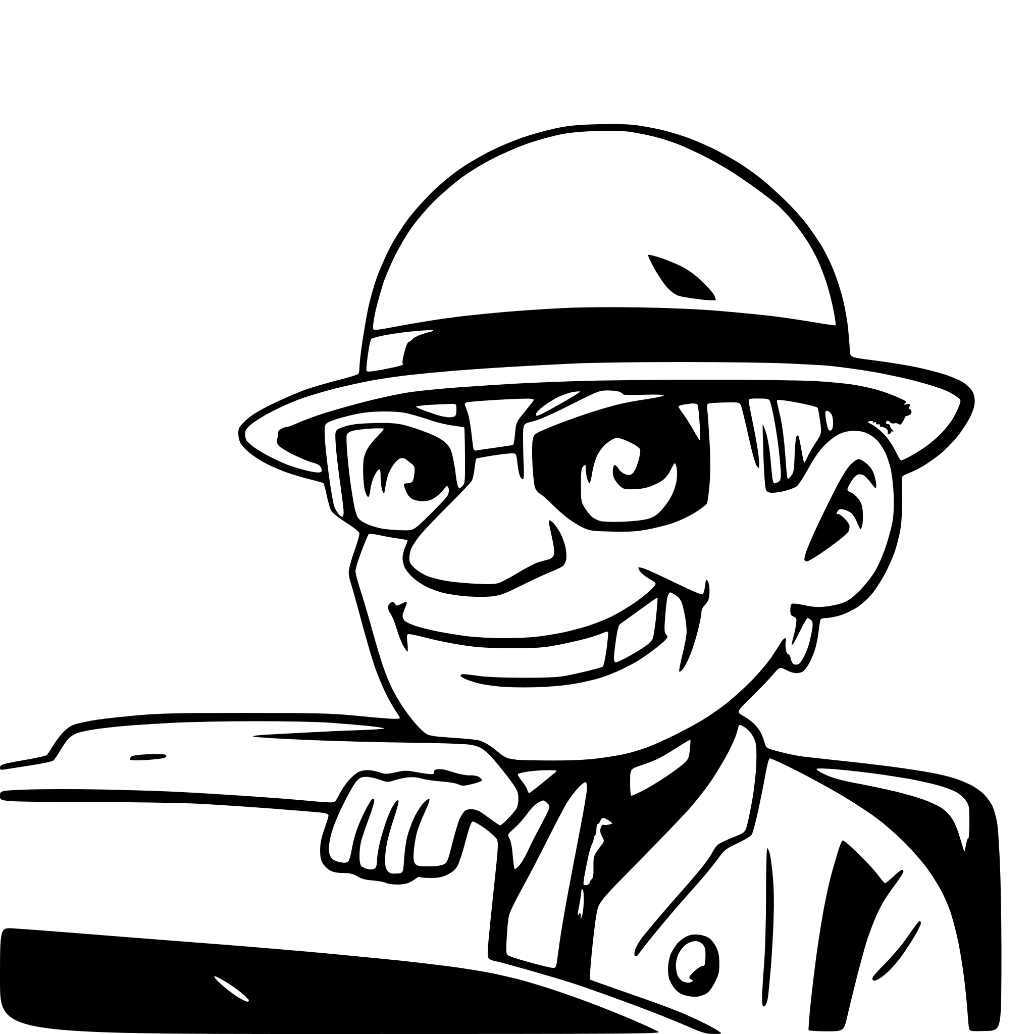 AI-generated SVG of a cartoon old man with a hat that drives a car