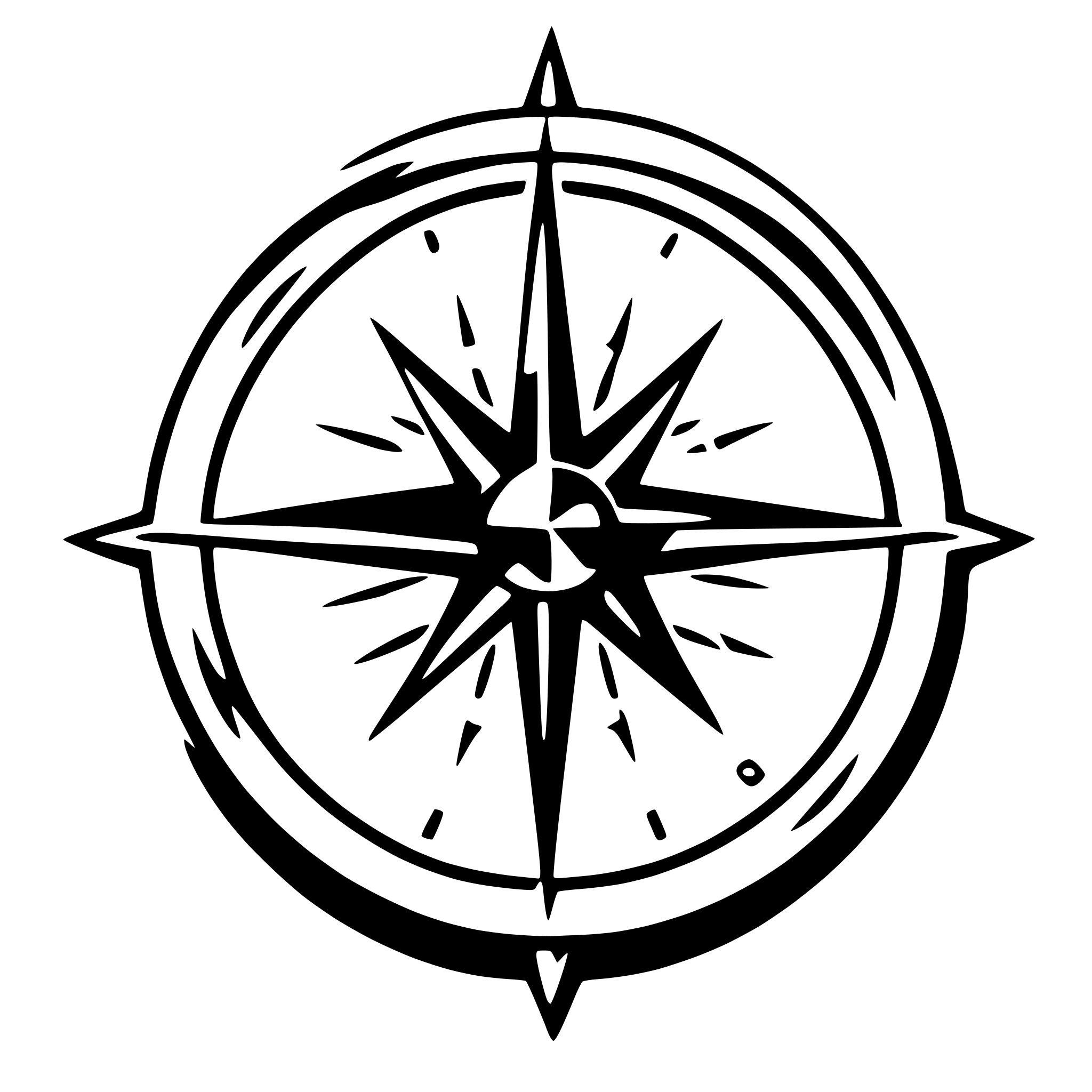 AI-generated SVG of 'document with compass star on top'