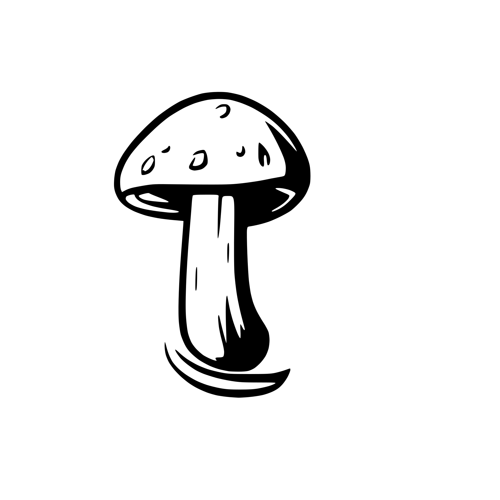 AI-generated SVG of a generate images of mushrooms