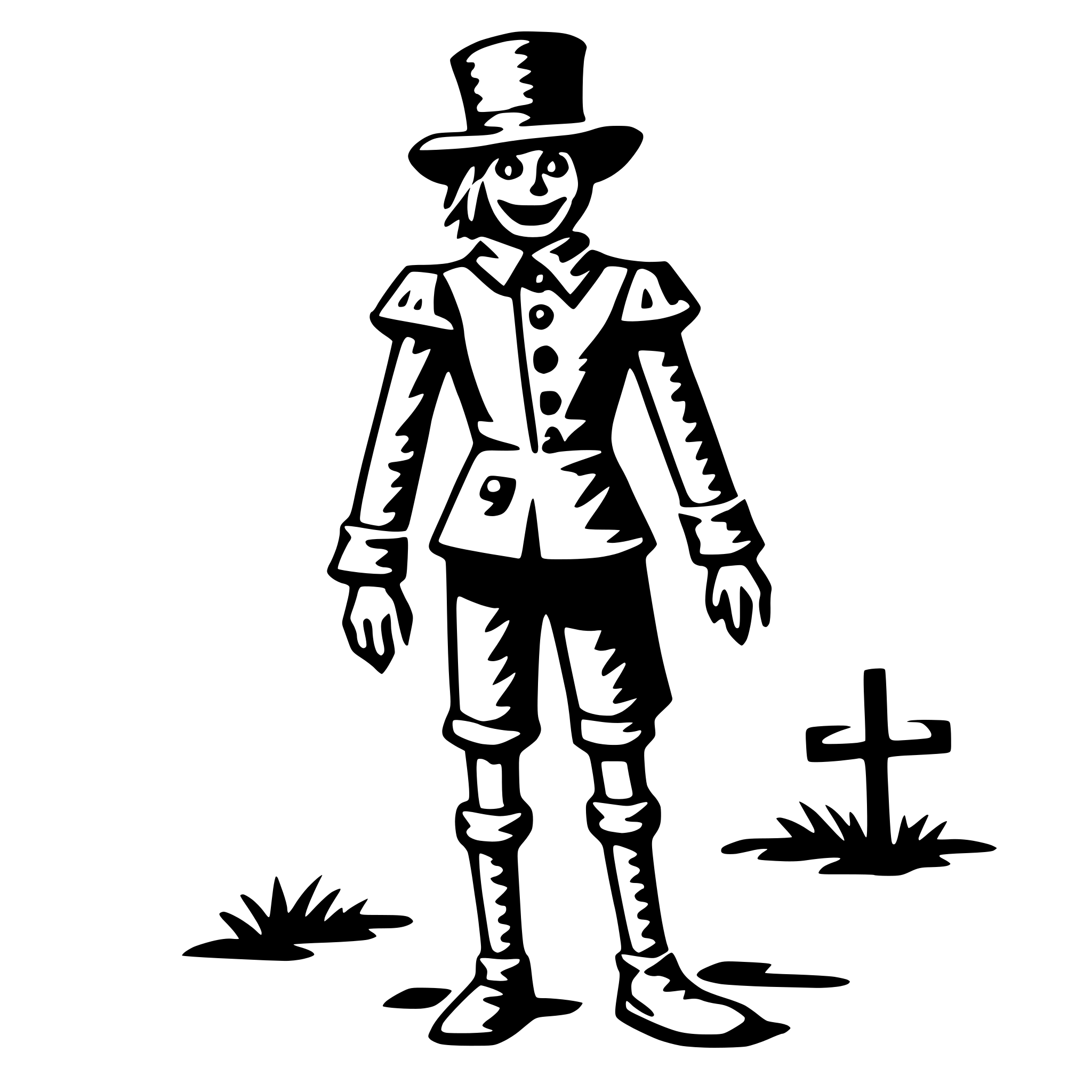 AI-generated SVG of 'scarecrow'