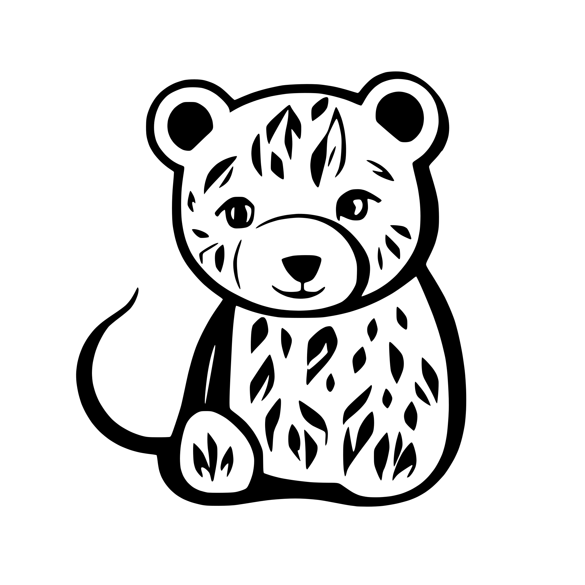 AI-generated SVG of a cute bear