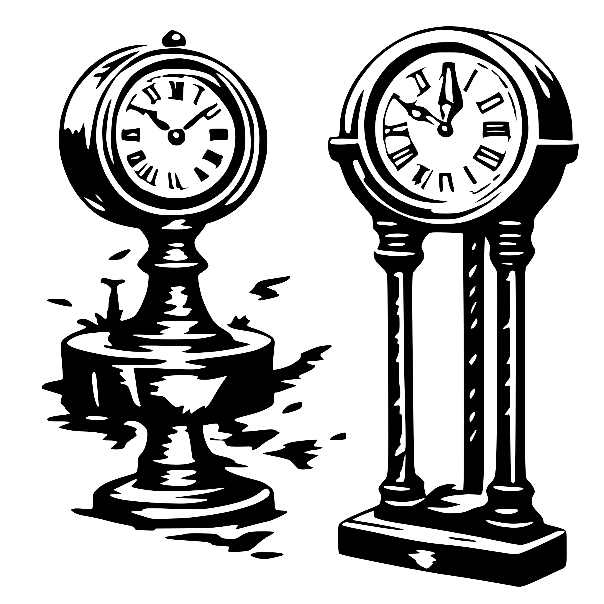 AI-generated SVG of a sinewy threads of time