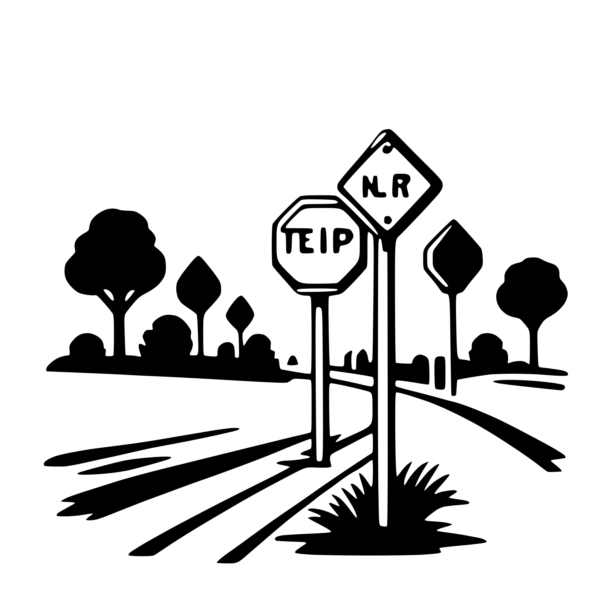 AI-generated SVG of a traffic sign