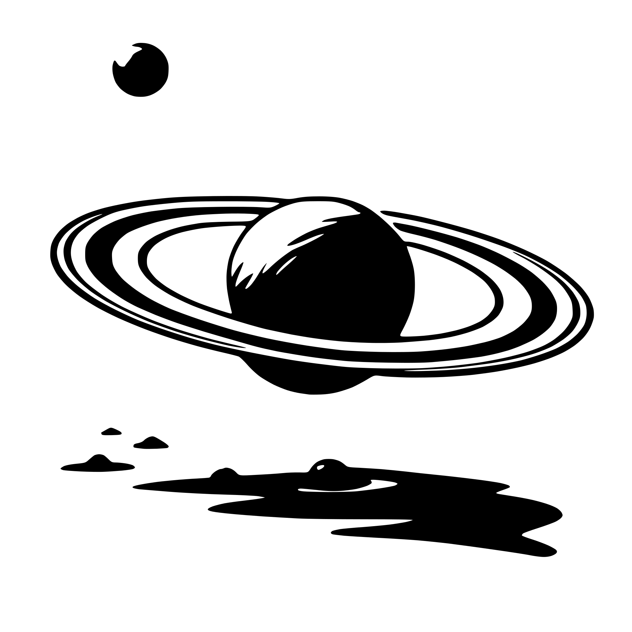 AI-generated SVG of a saturn and rings