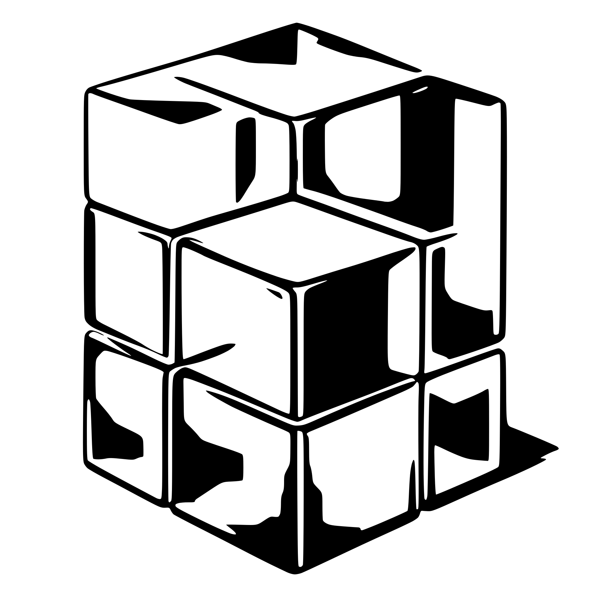 AI-generated SVG of 'modern simple essential kubrik cube'