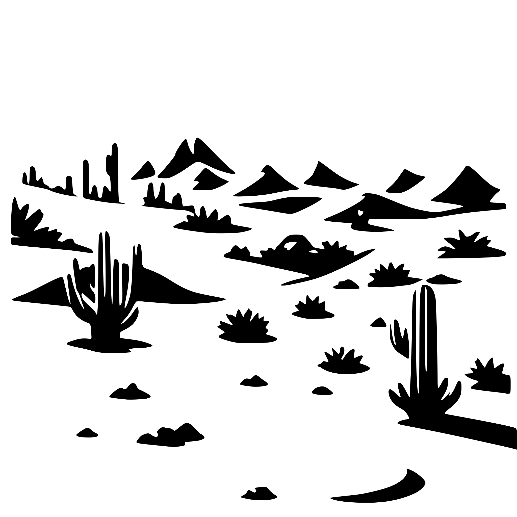 AI-generated SVG of 'extreme hot sunny desert ecosystem'