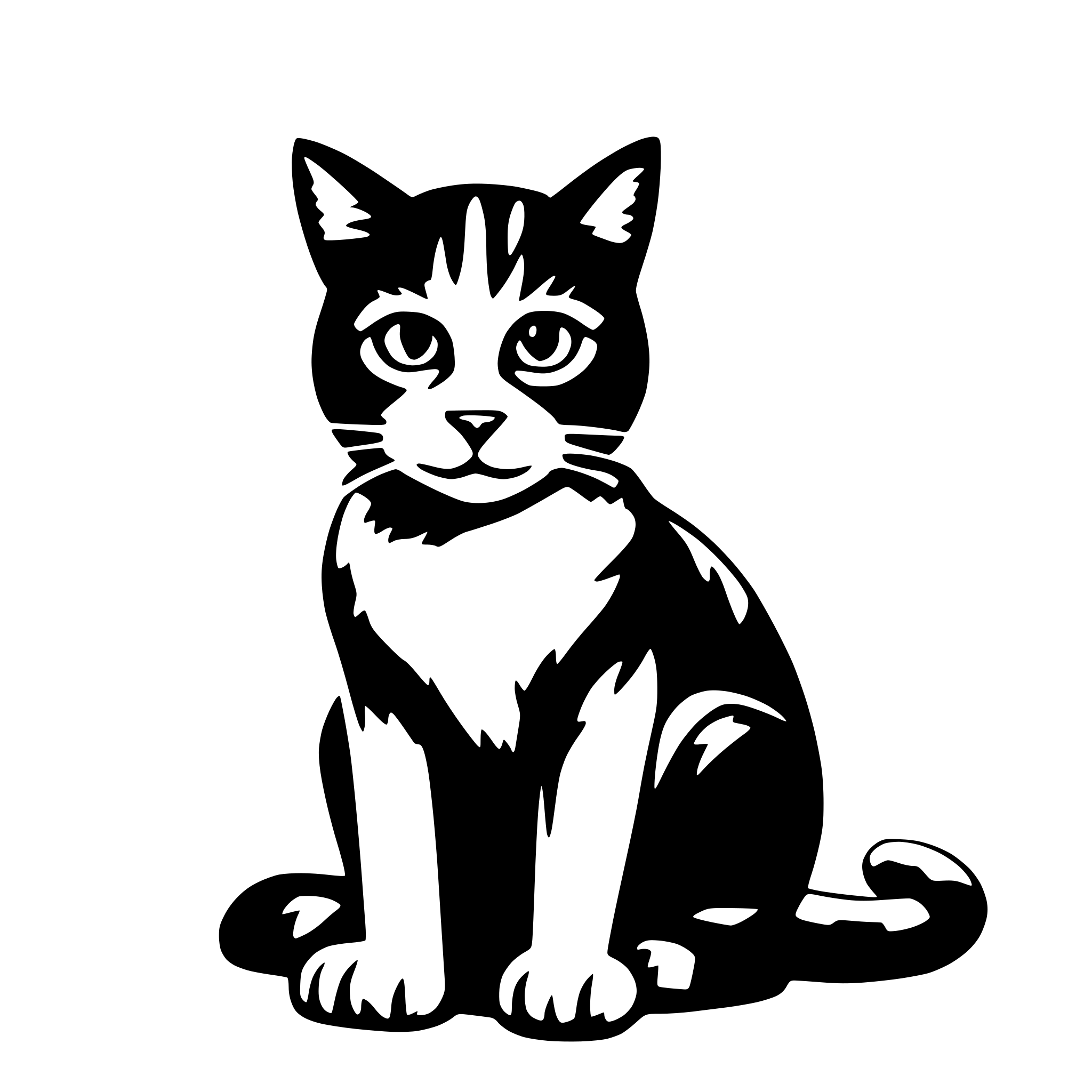 AI-generated SVG of 'cat'