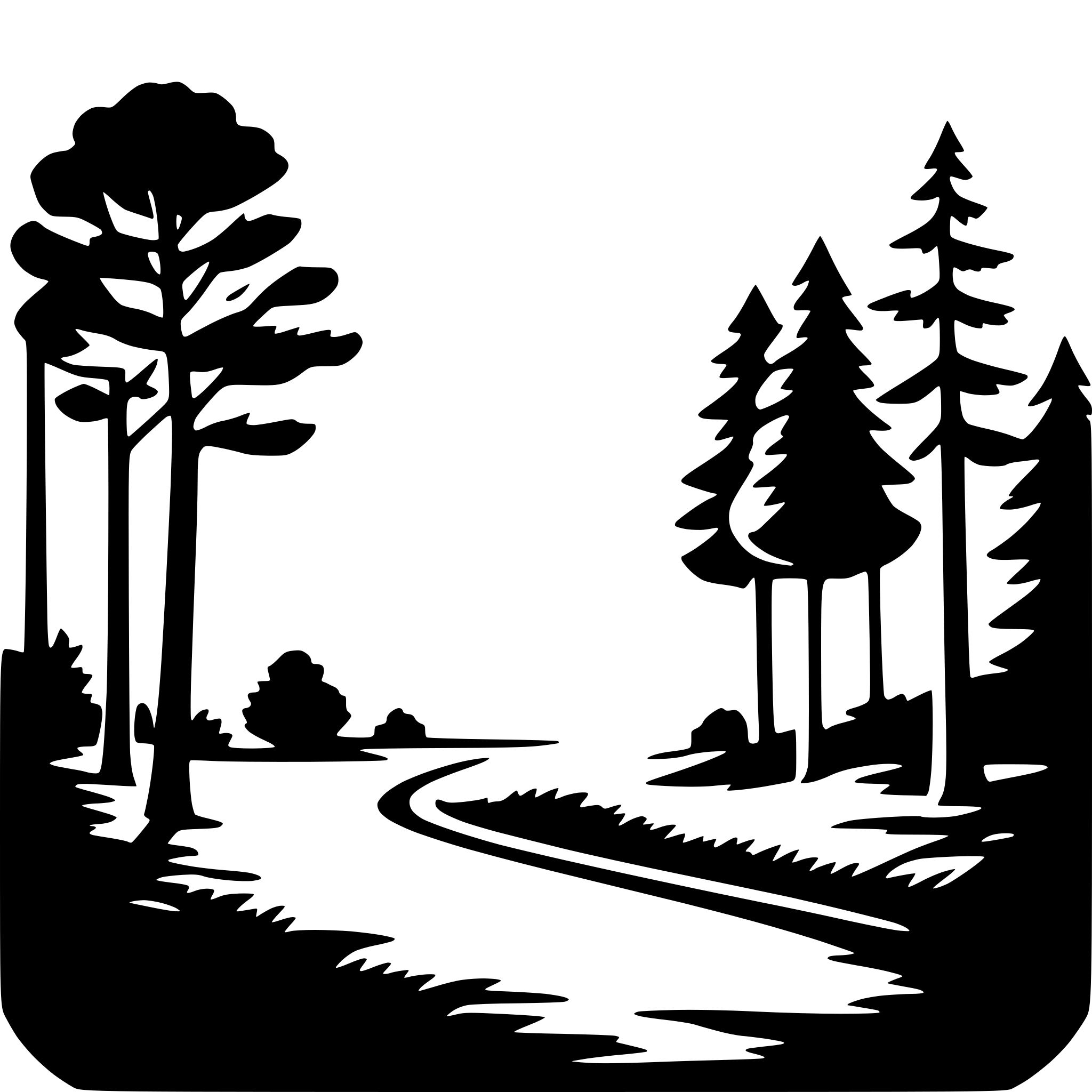 AI-generated SVG of a forest silhouette