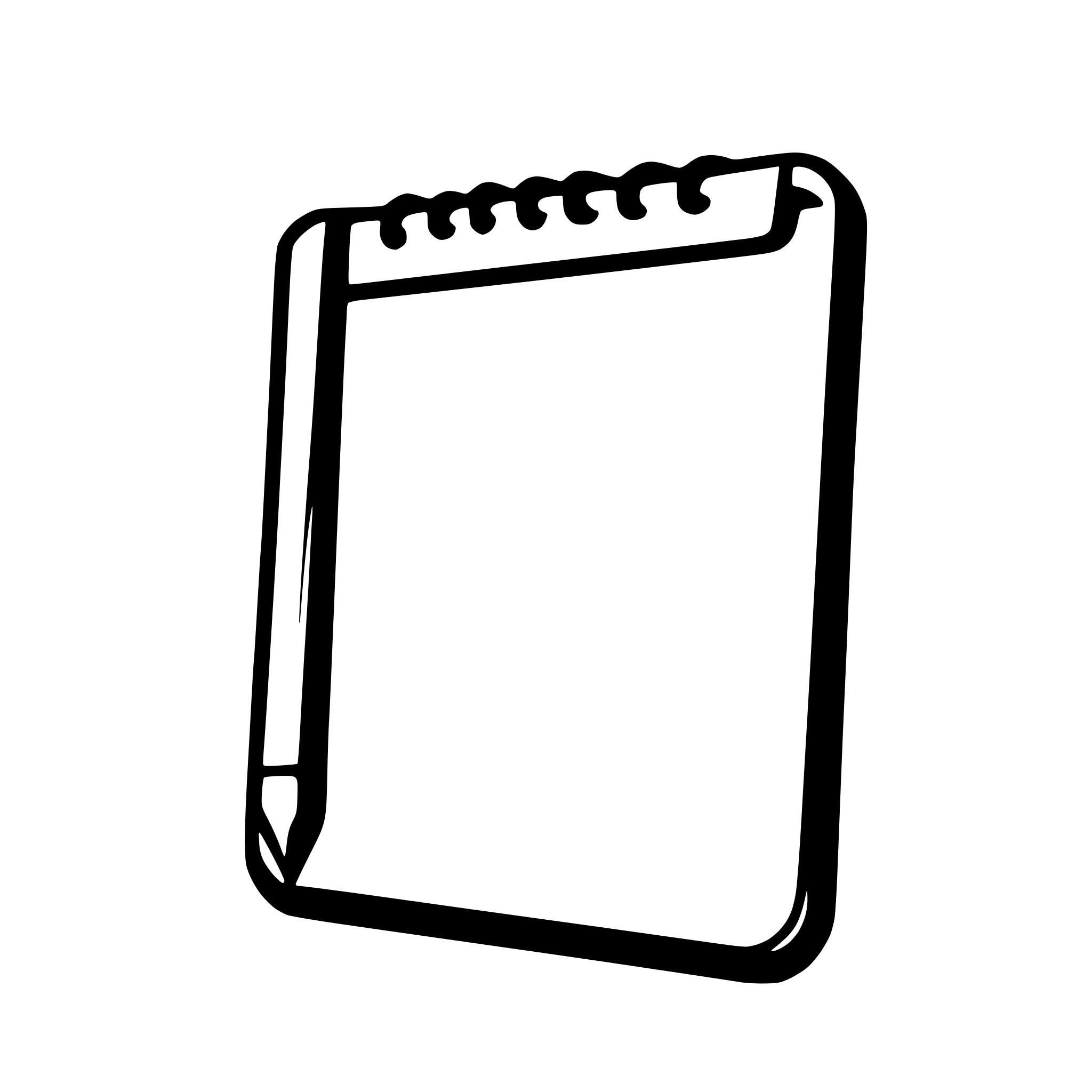 AI-generated SVG of a a 32x32 logo of a notepad