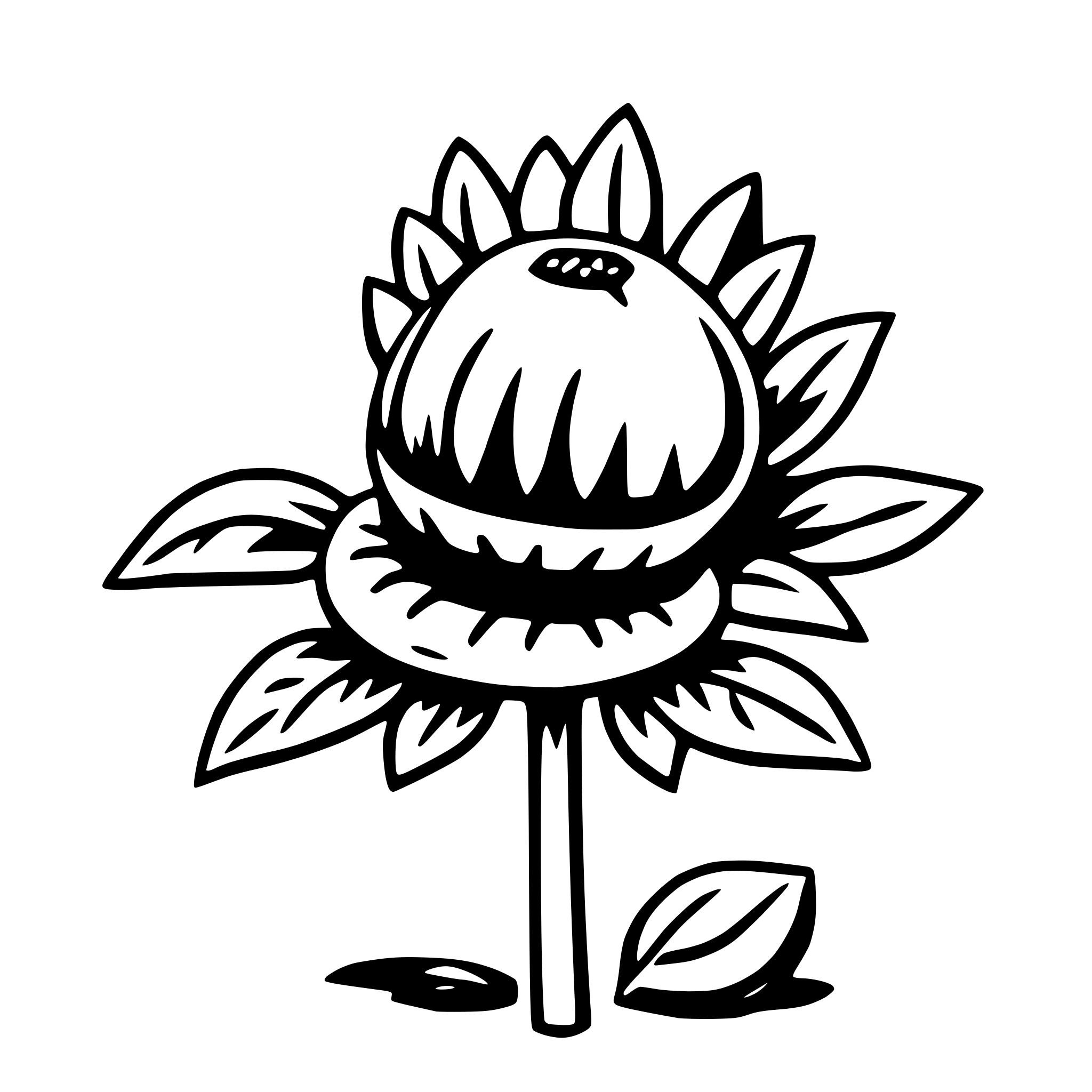 AI-generated SVG of a sunflower seed