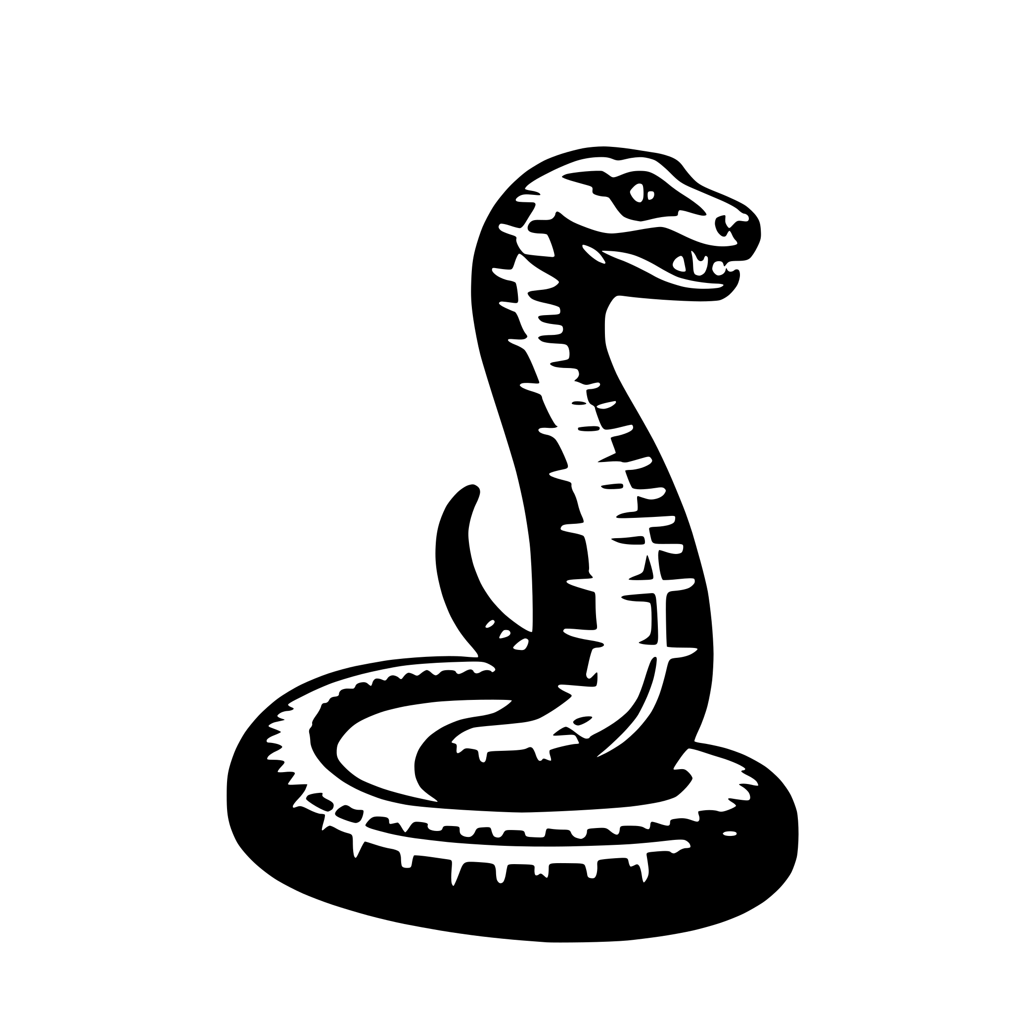 AI-generated SVG of a cobra