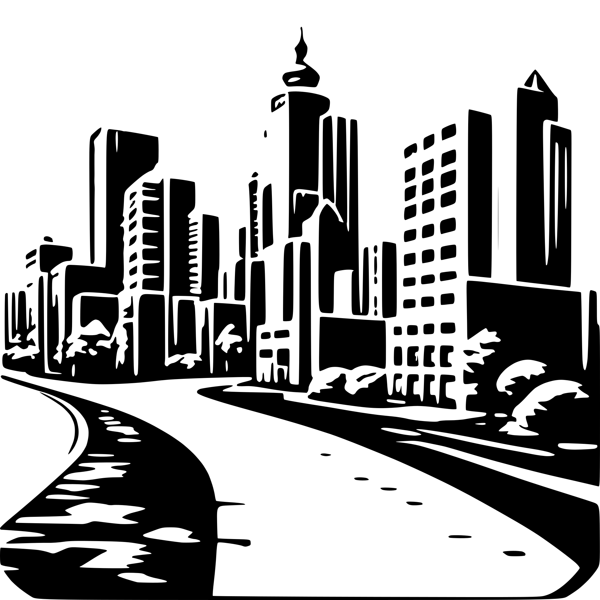 AI-generated SVG of a city block schwarzplan map