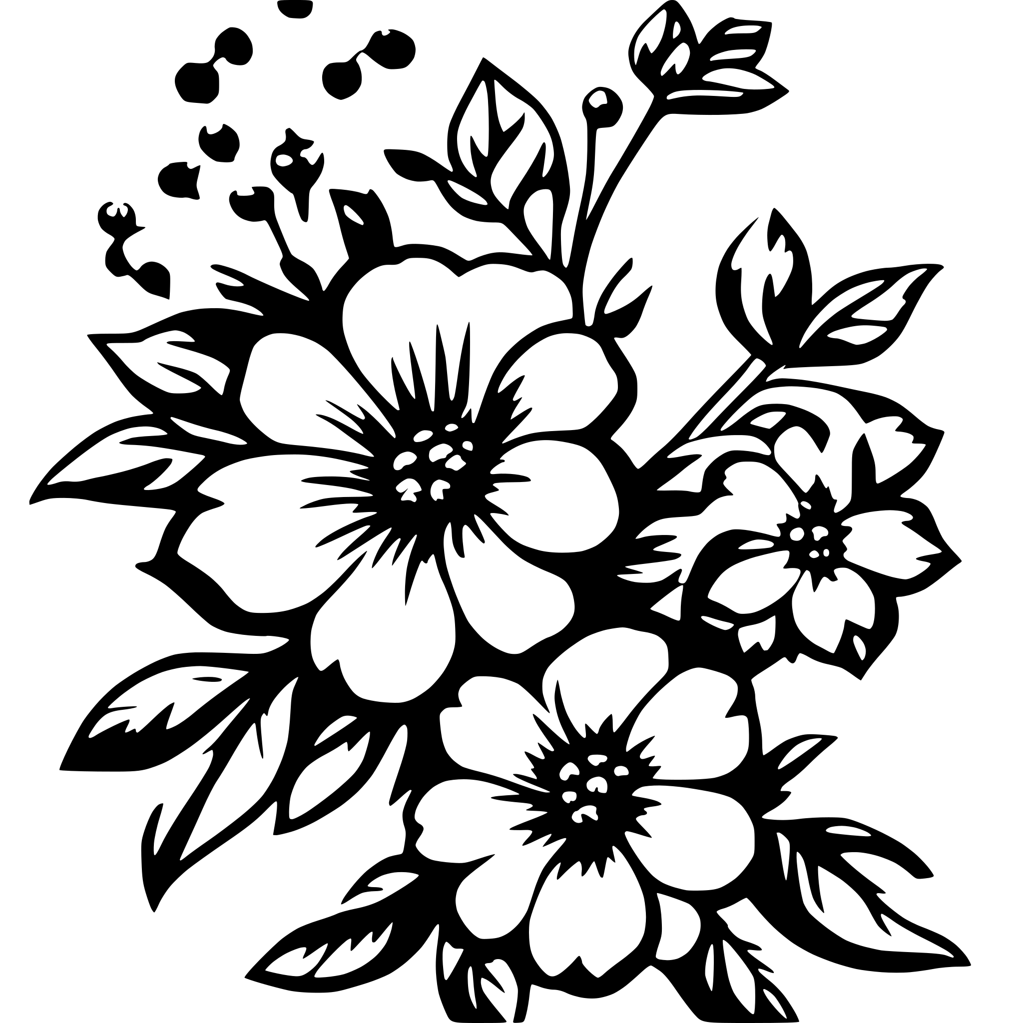 AI-generated SVG of a Seamless Floral Pattern