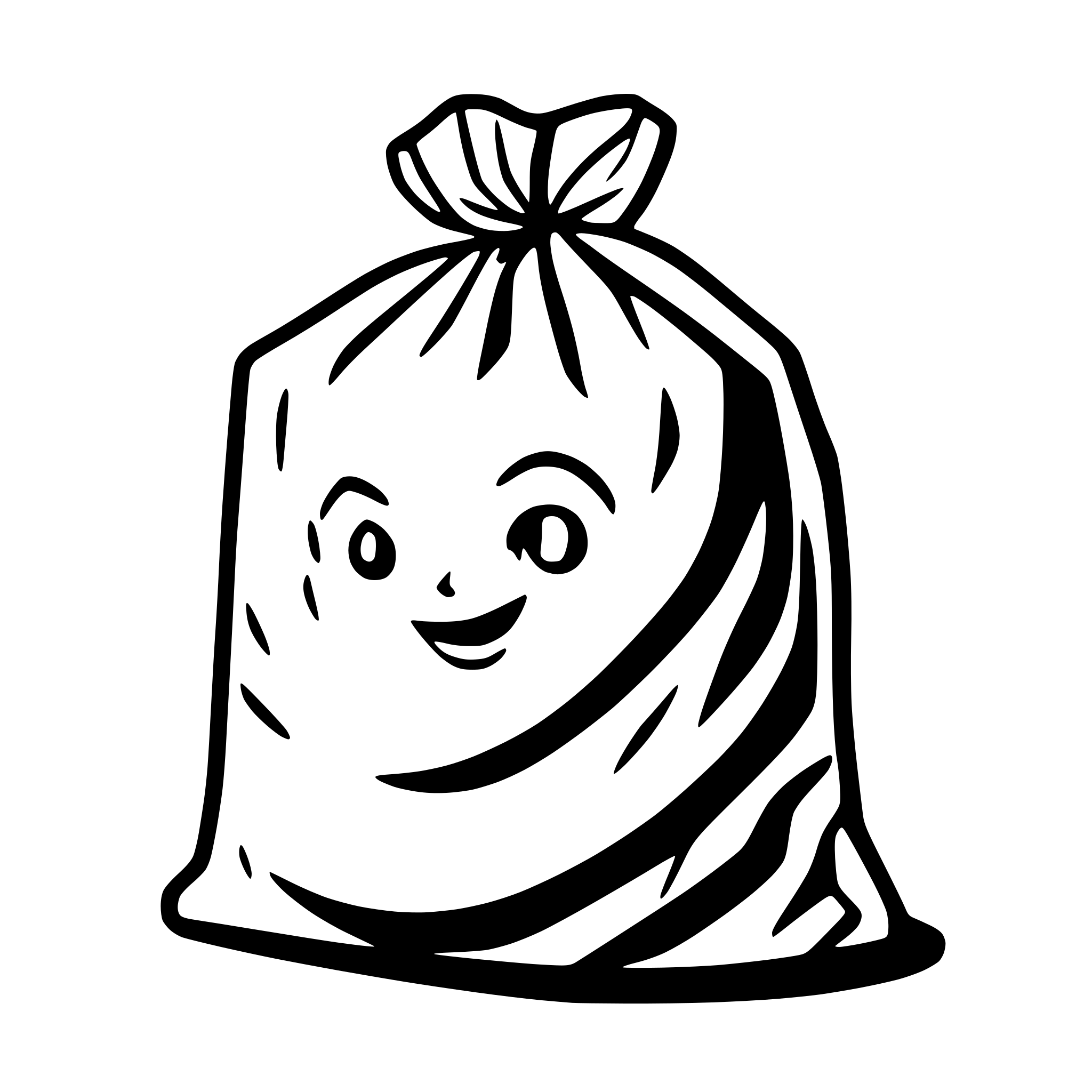 AI-generated SVG of a garbage bag