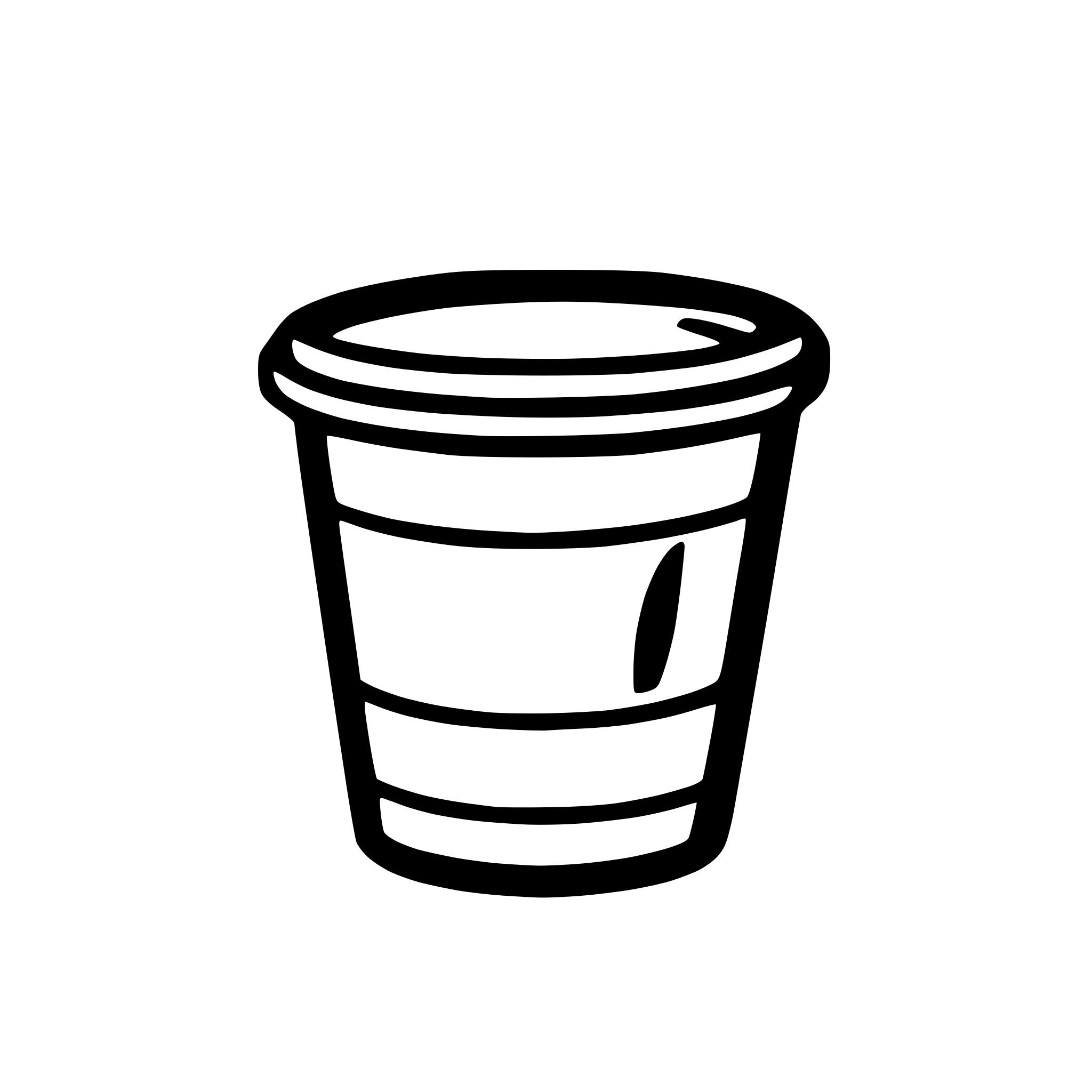 AI-generated SVG of 'plain polypaper coffee cup'