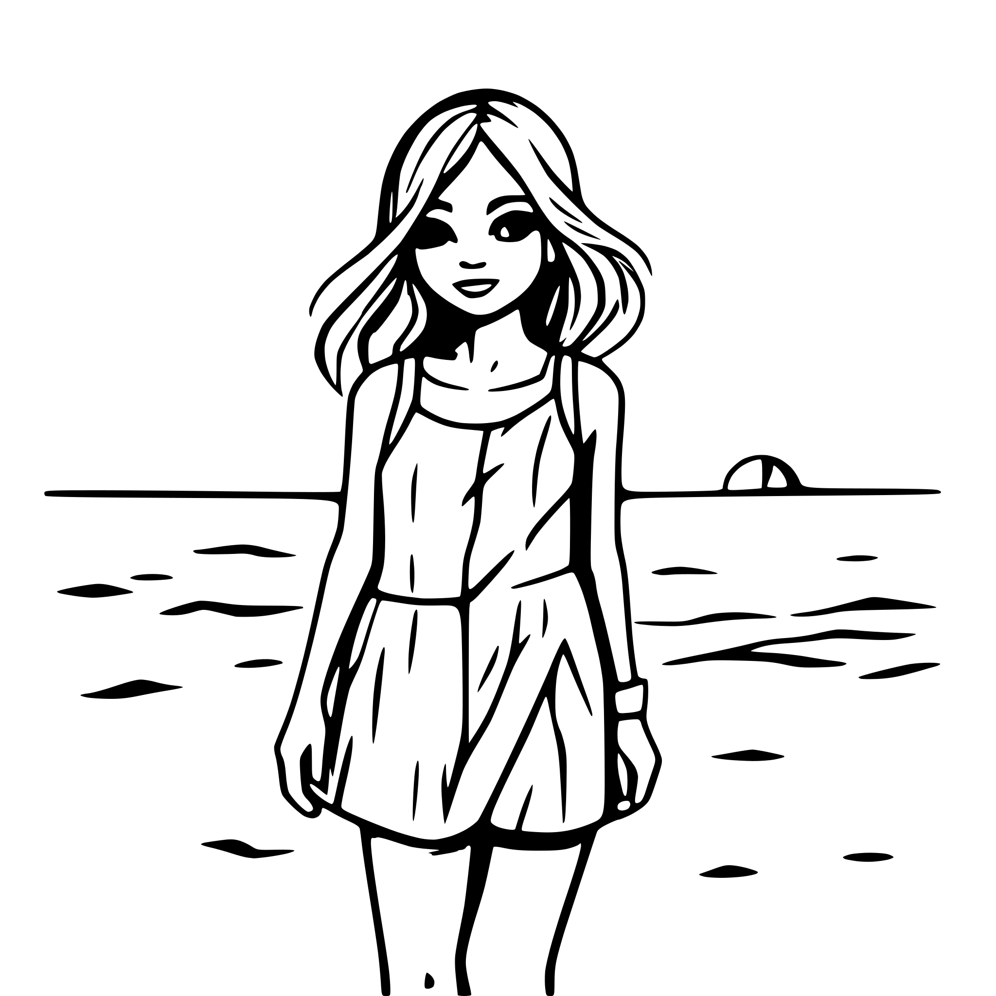 AI-generated SVG of a beach with the seen and the sun in the sky