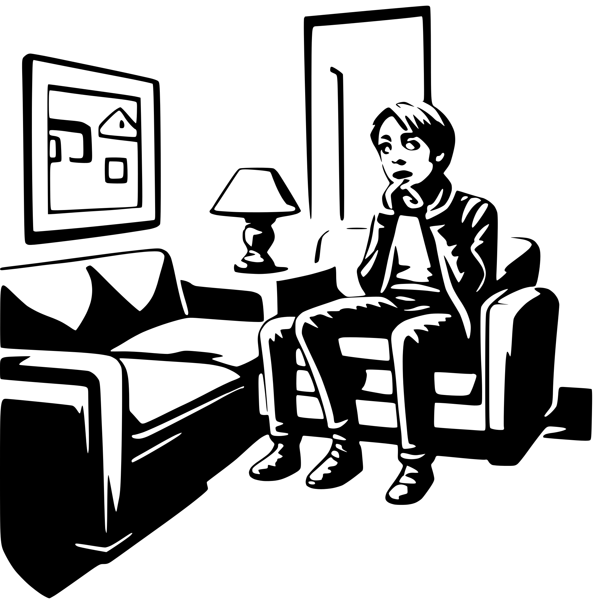 AI-generated SVG of a home alone