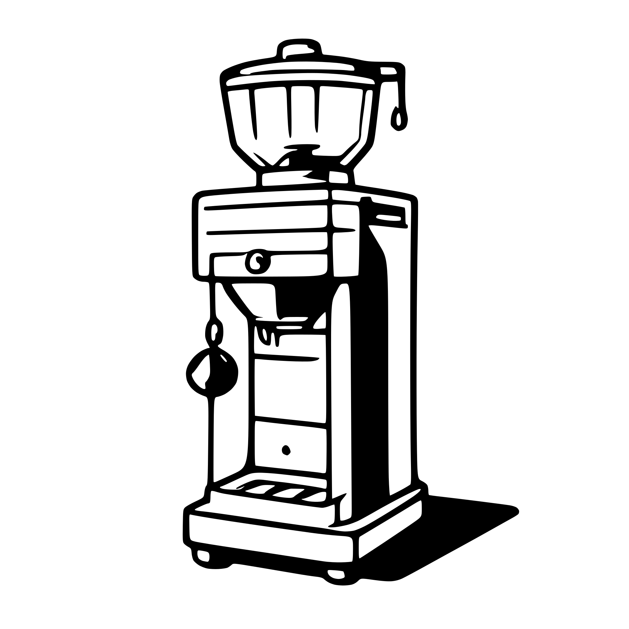 AI-generated SVG of 'modern electric coffee grinder'