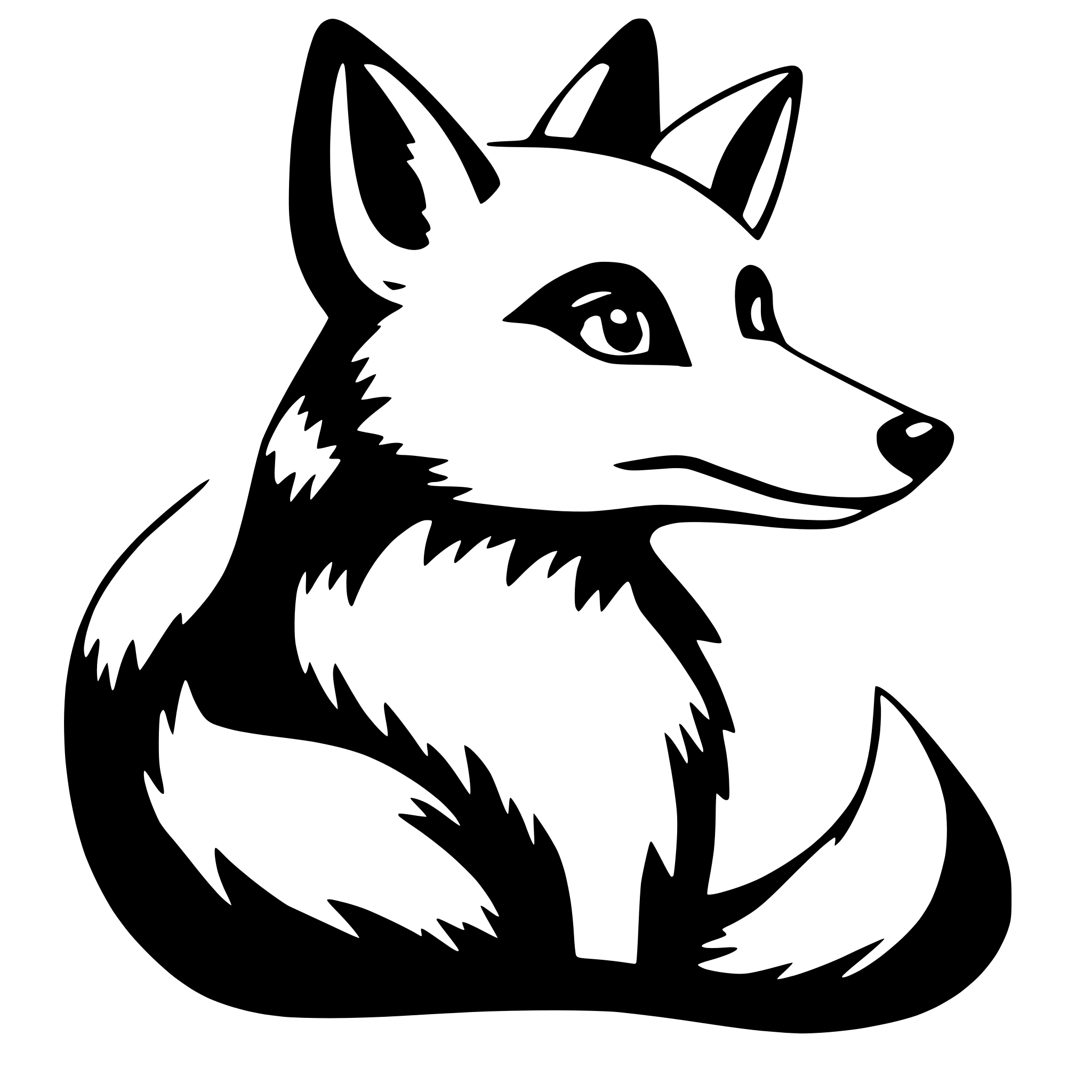 AI-generated SVG of 'sweet fox'