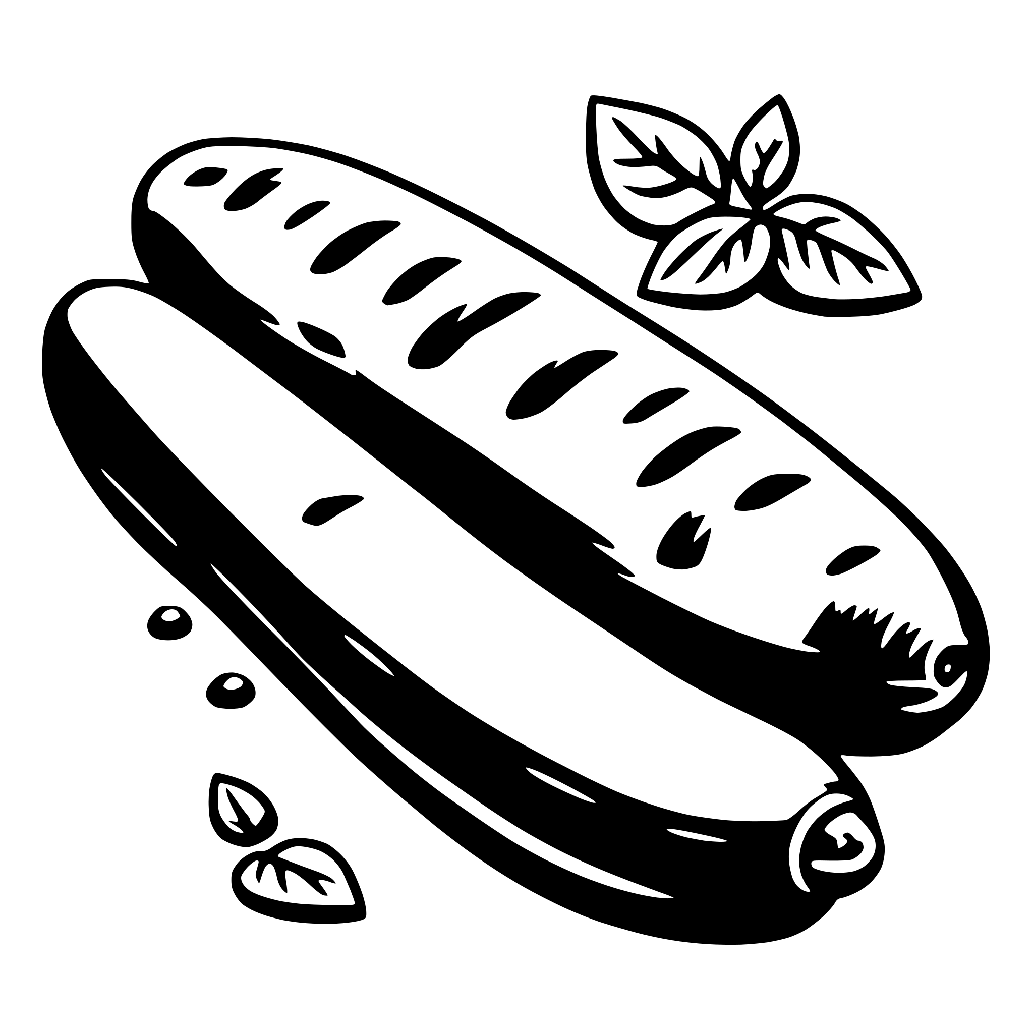 AI-generated SVG of a sausage