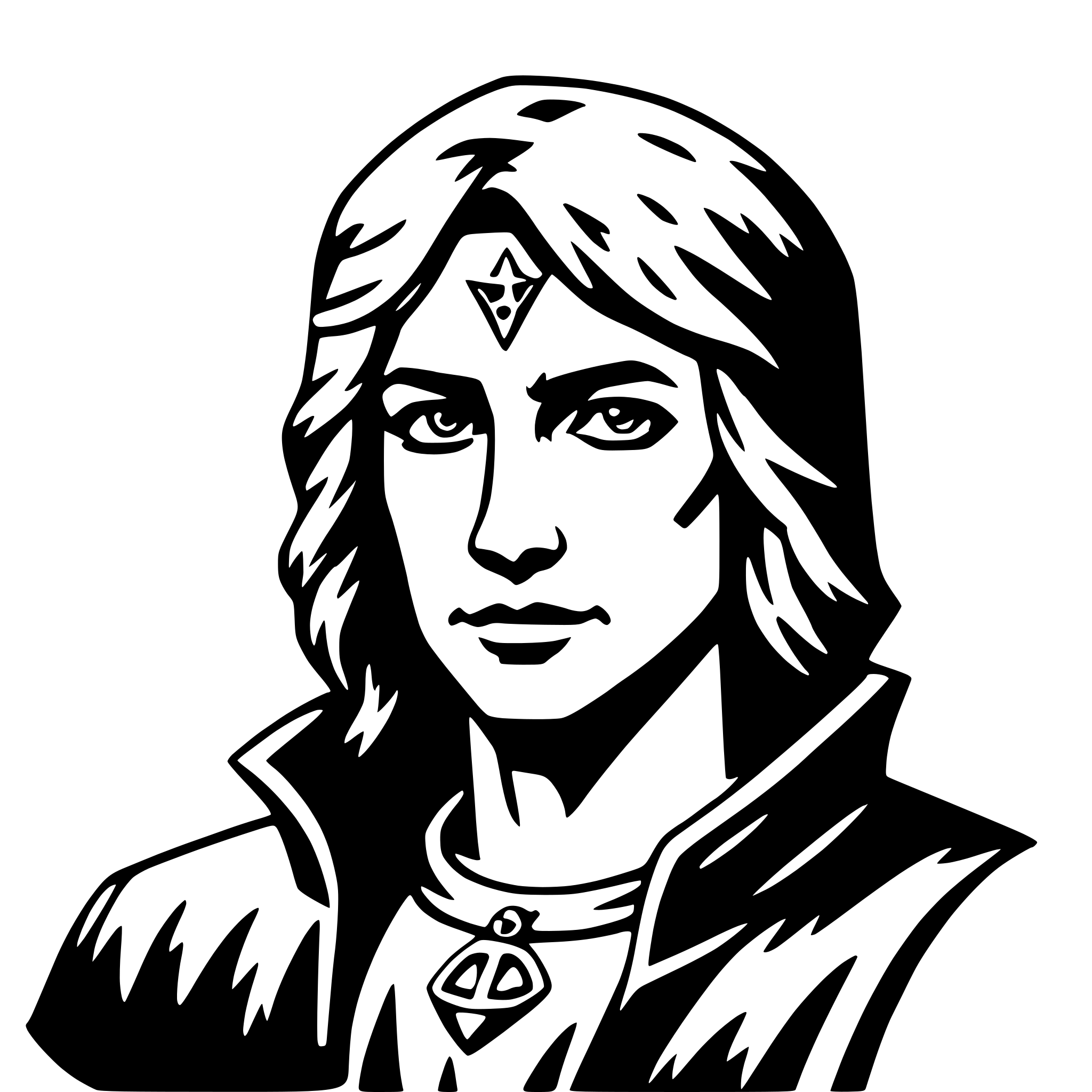 AI-generated SVG of a arawn