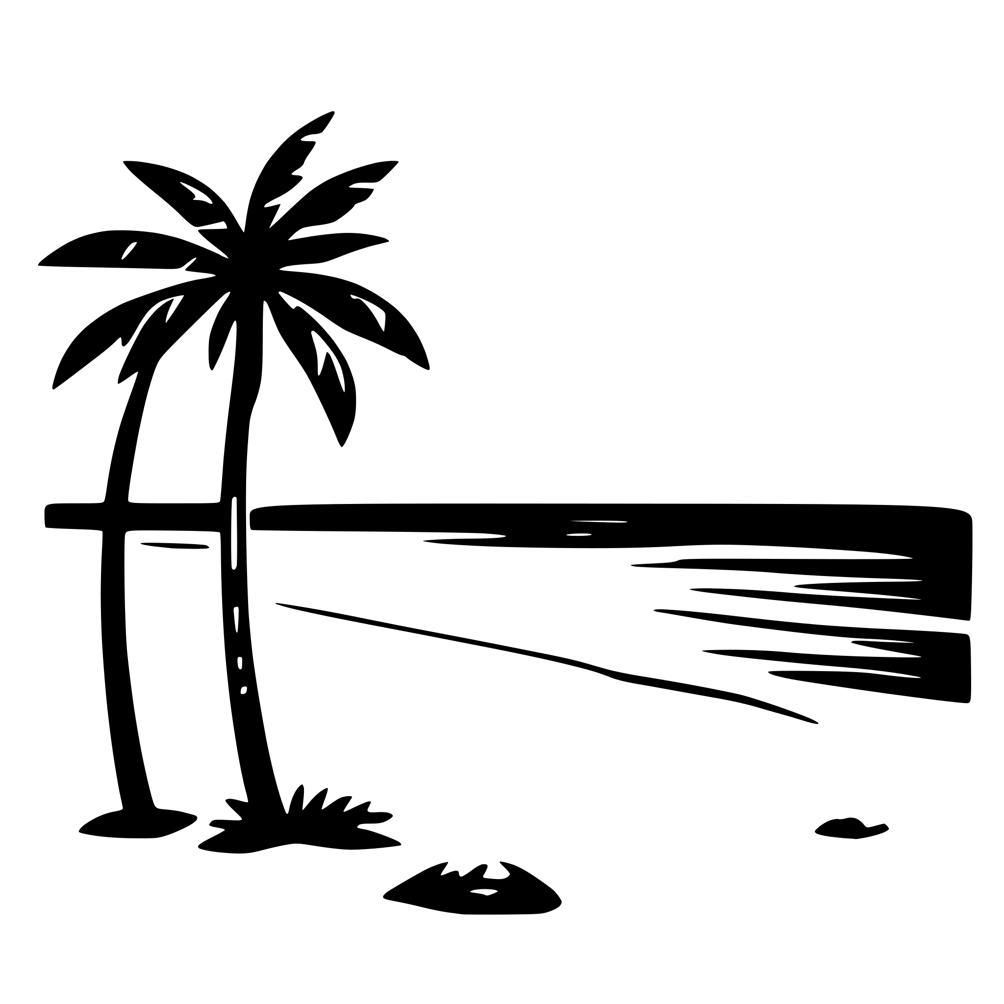 AI-generated SVG of a vintage beach