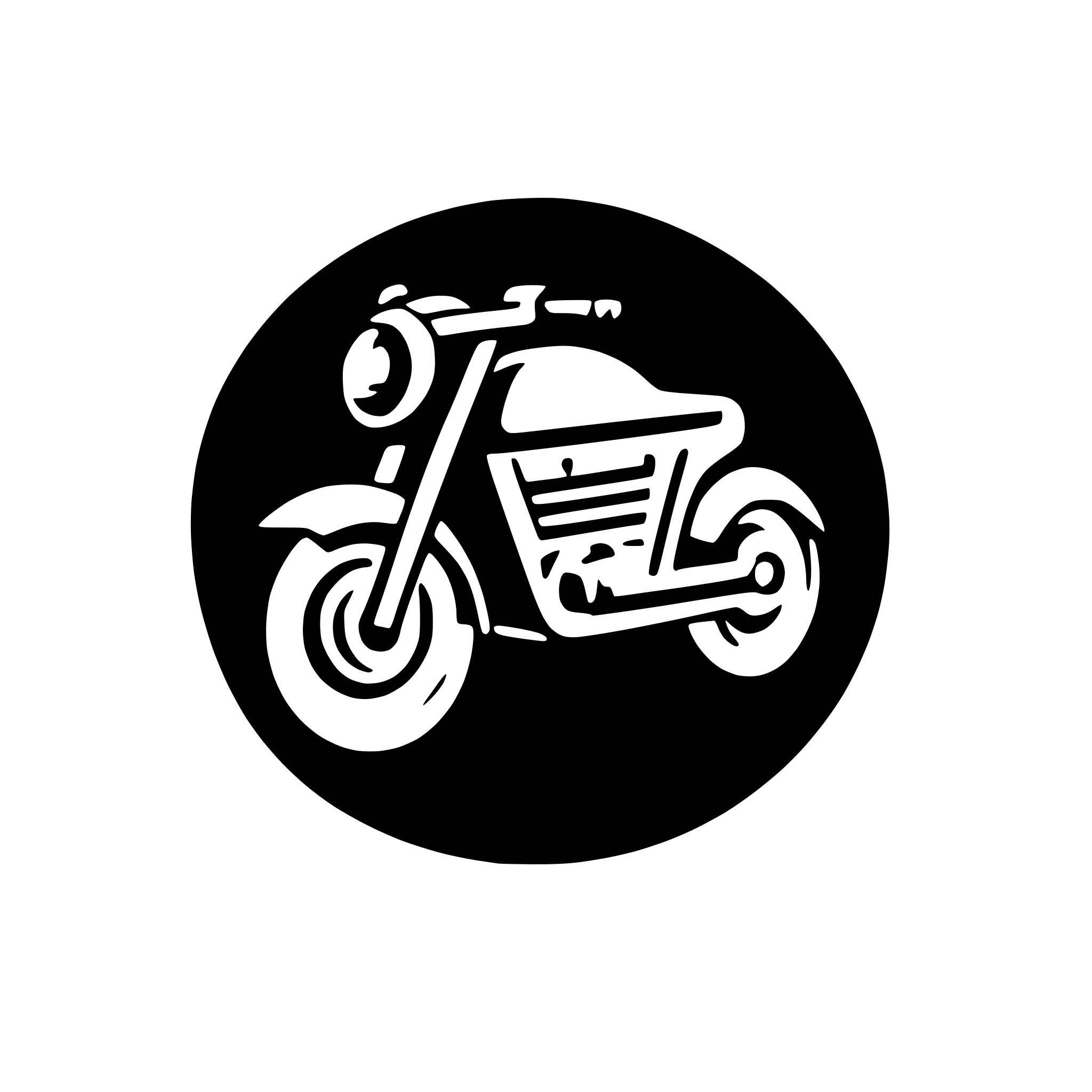 AI-generated SVG of 'iconic motorcyle'