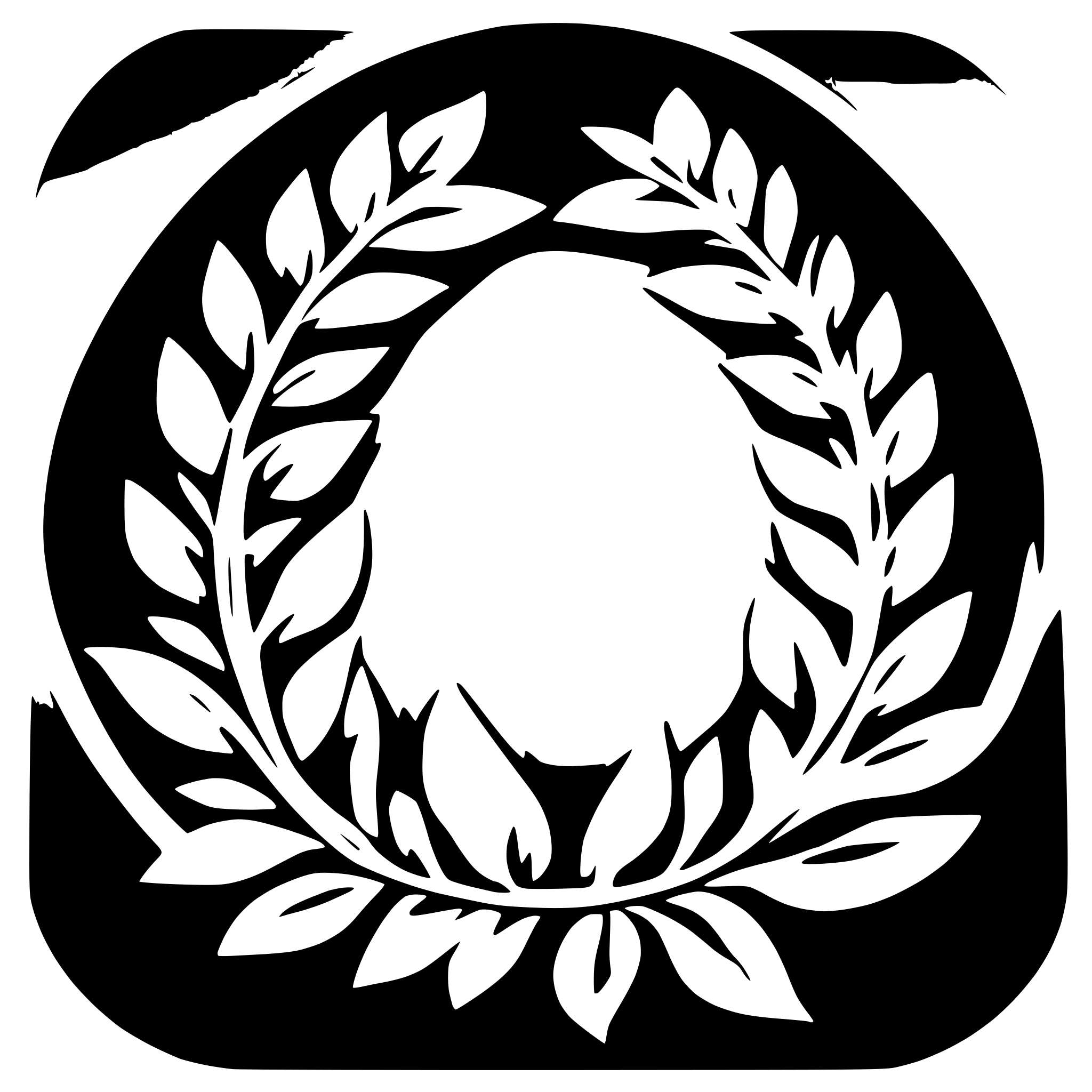 AI-generated SVG of 'laurel wreath'