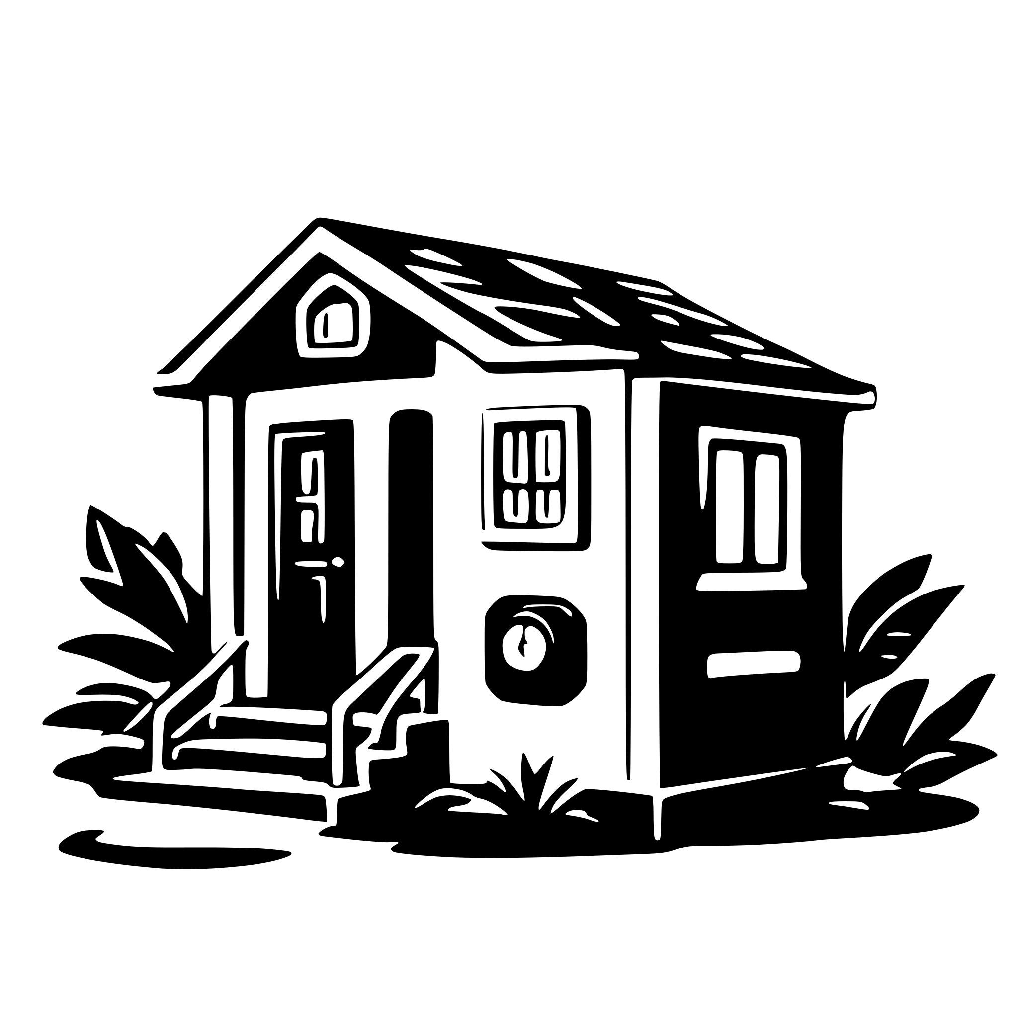 AI-generated SVG of a smart home error page