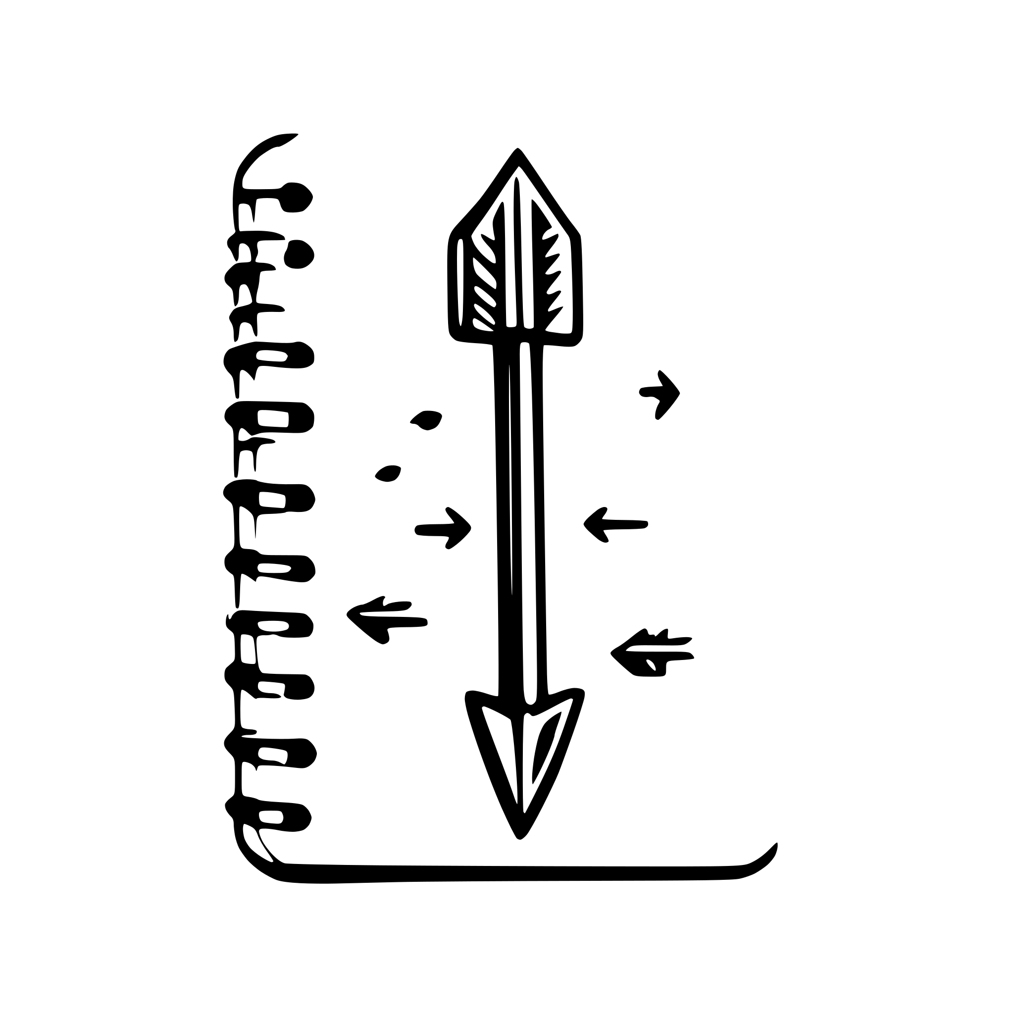 AI-generated SVG of a arrow doodle, notebook