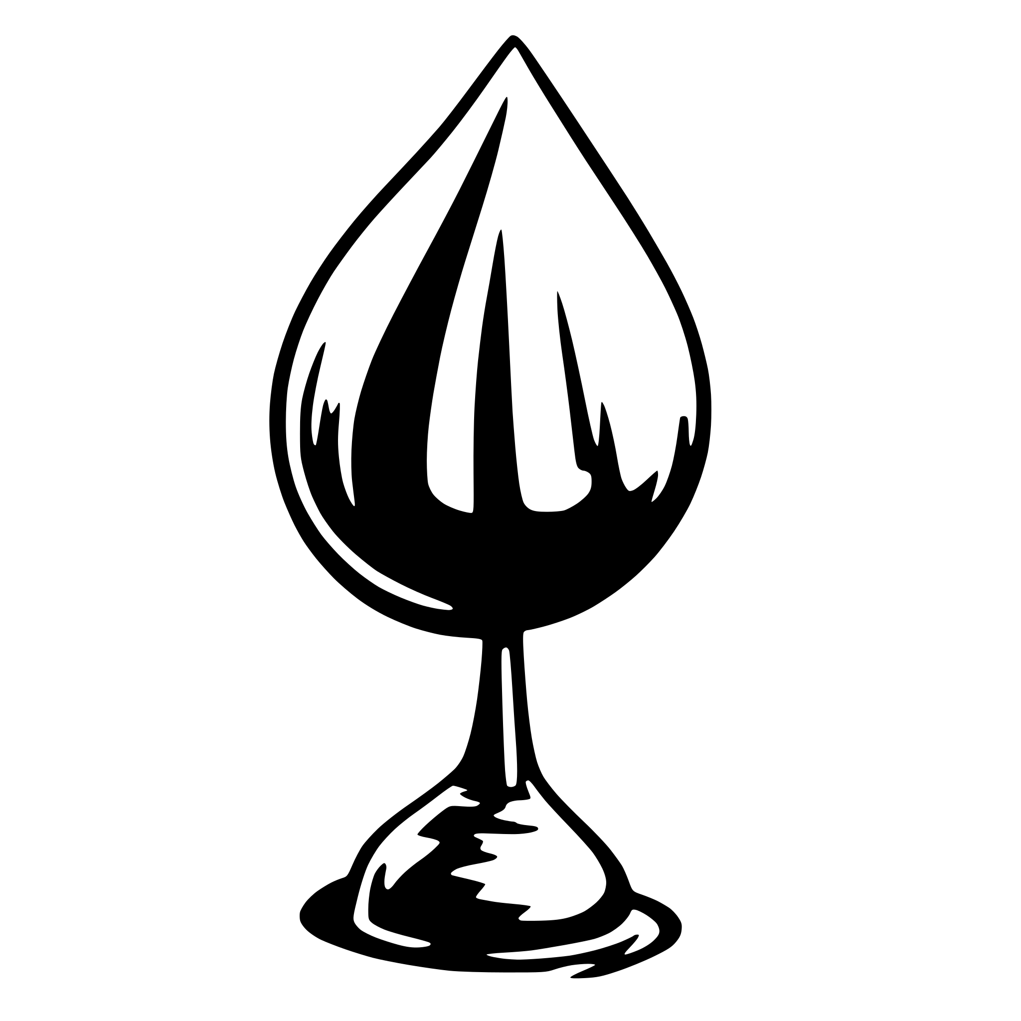 AI-generated SVG of 'glue drop'