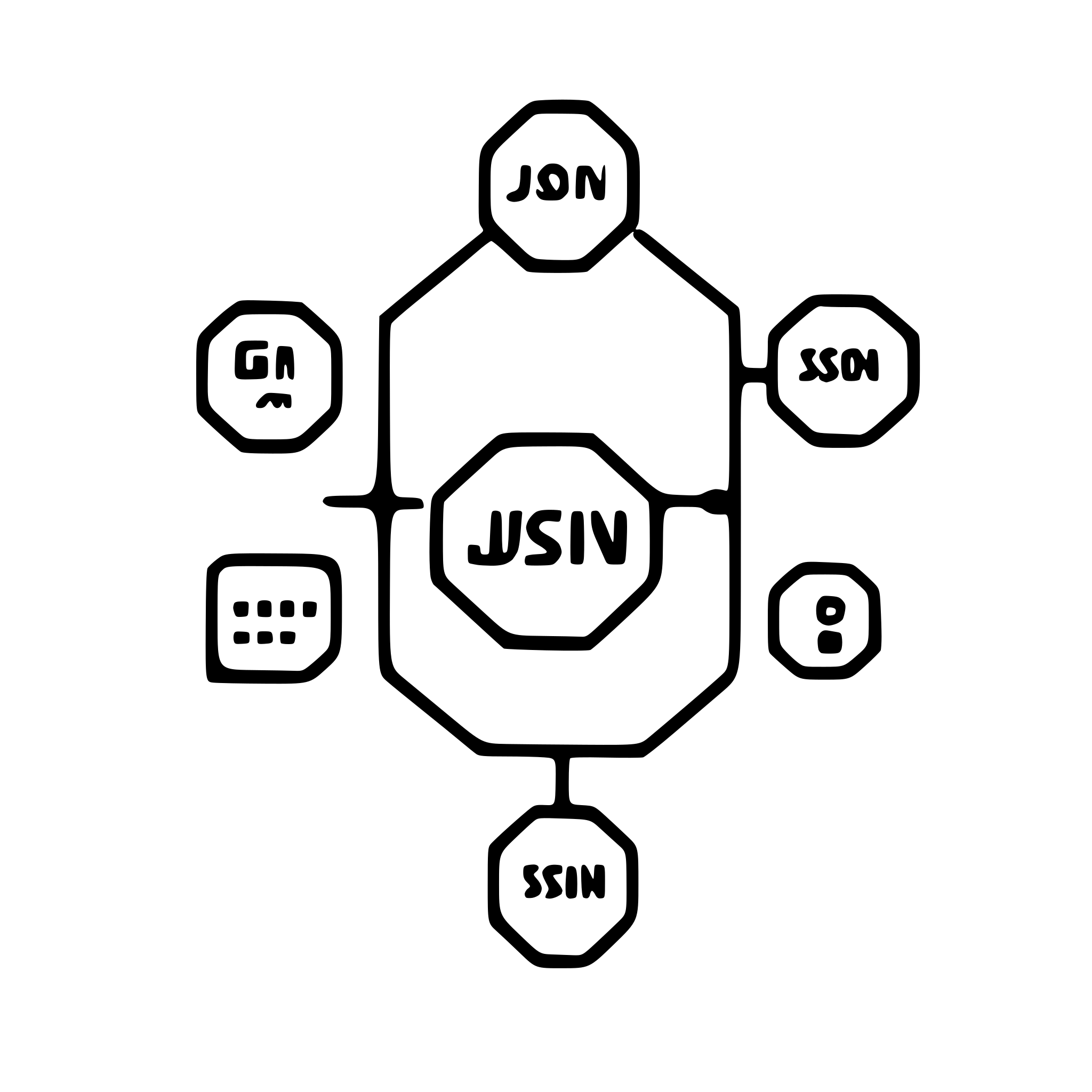 AI-generated SVG of a json structure
