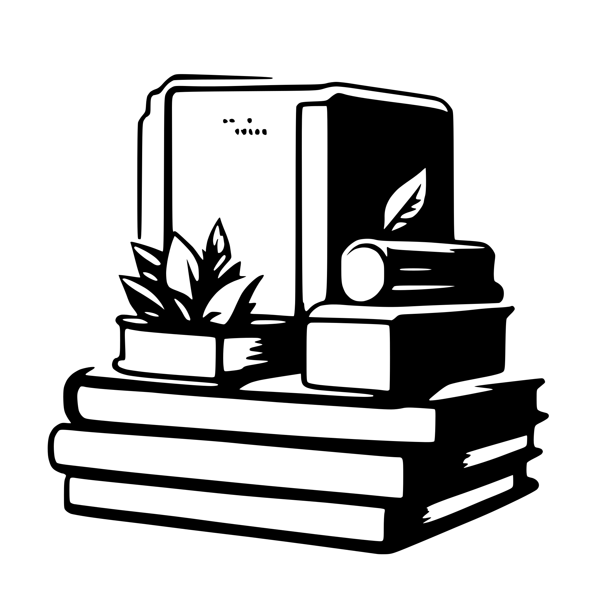 AI-generated SVG of a books