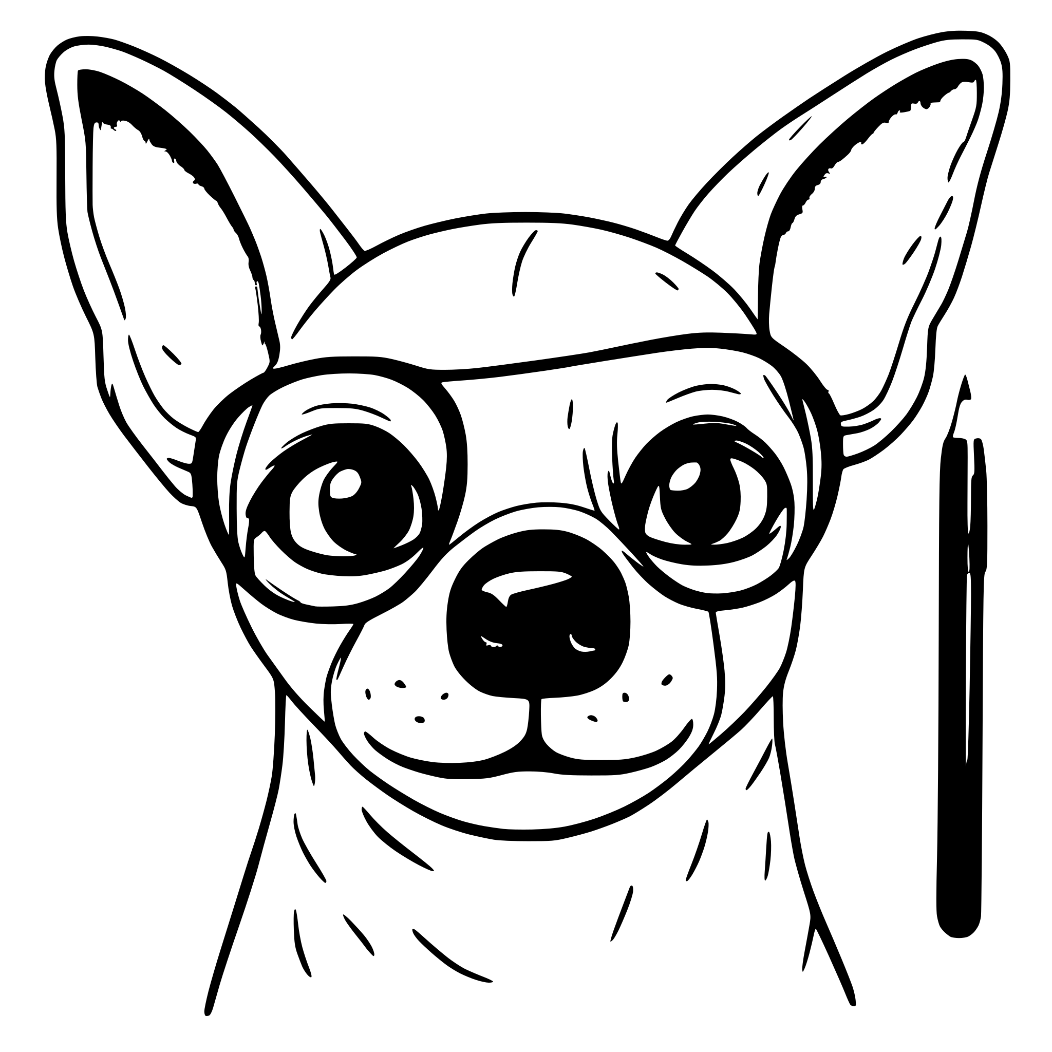 AI-generated SVG of a cachorro pastor alemao de oculos