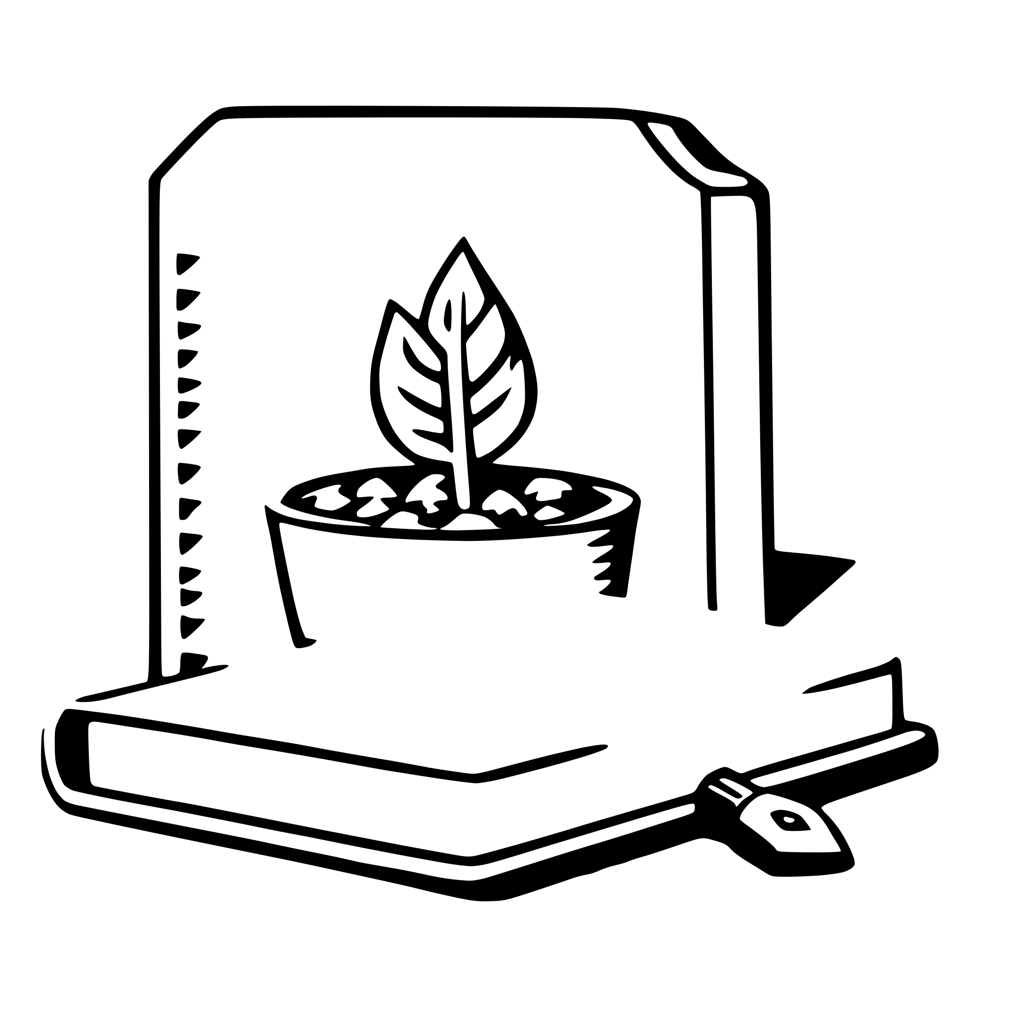 AI-generated SVG of a journal