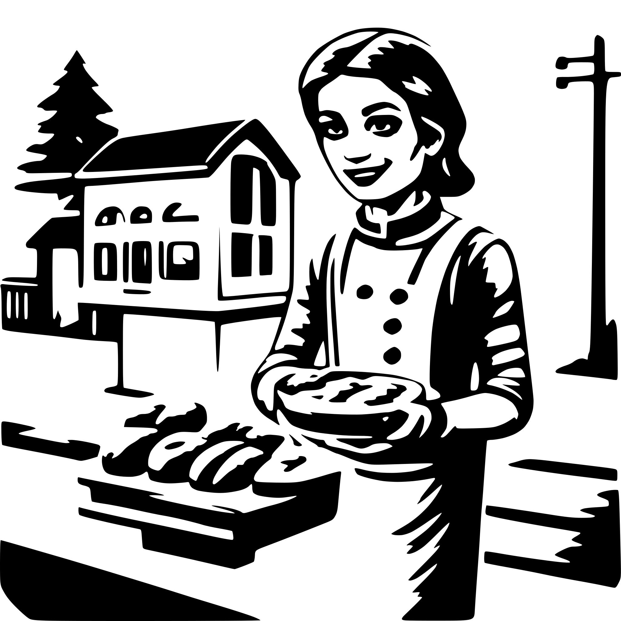AI-generated SVG of 'neighborhood baker'