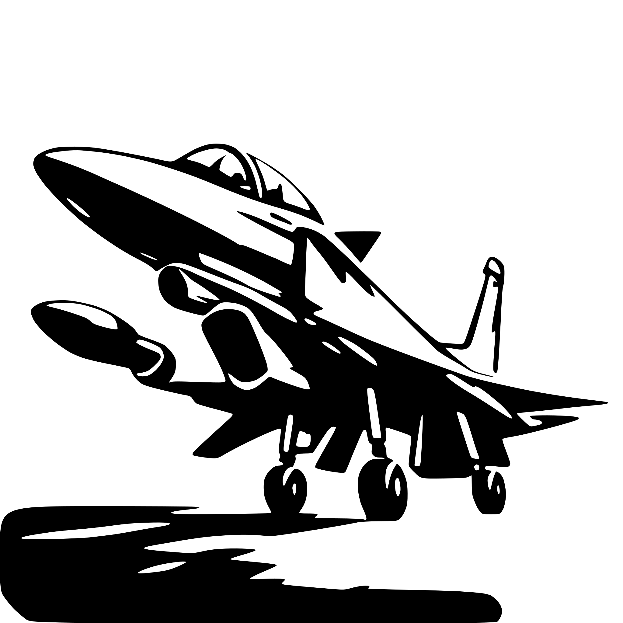 AI-generated SVG of 'fighter jet'