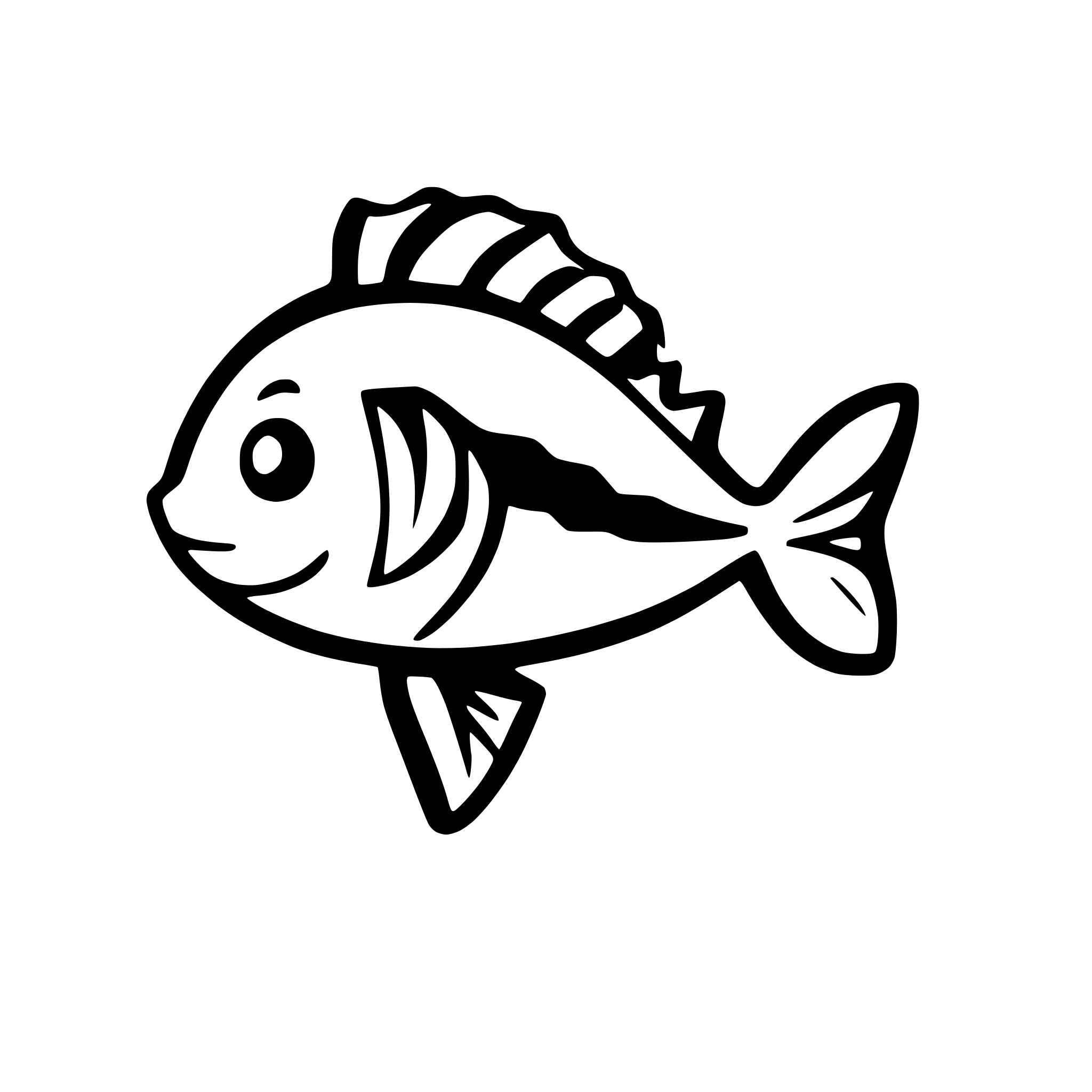 AI-generated SVG of 'fish silhouette'