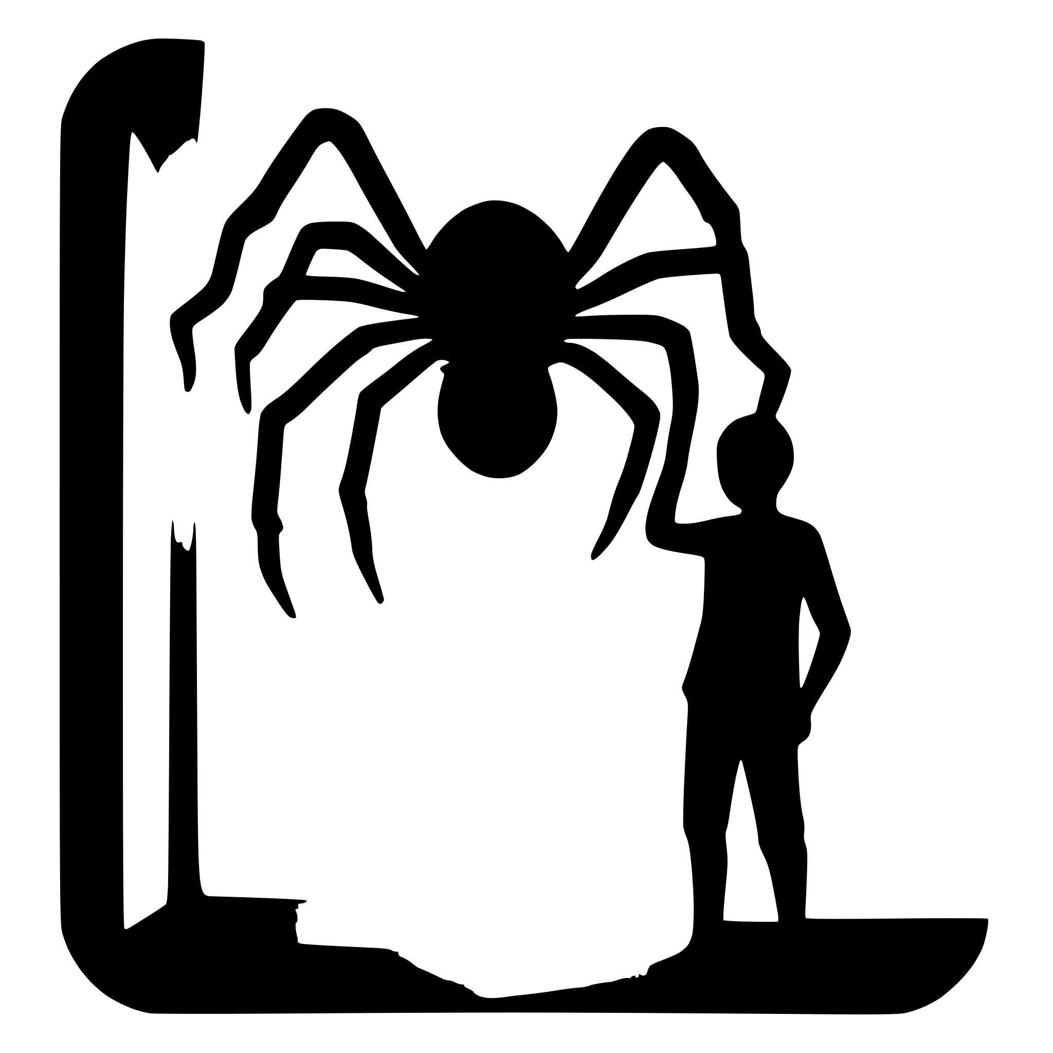AI-generated SVG of a A giant spider with eating a person
