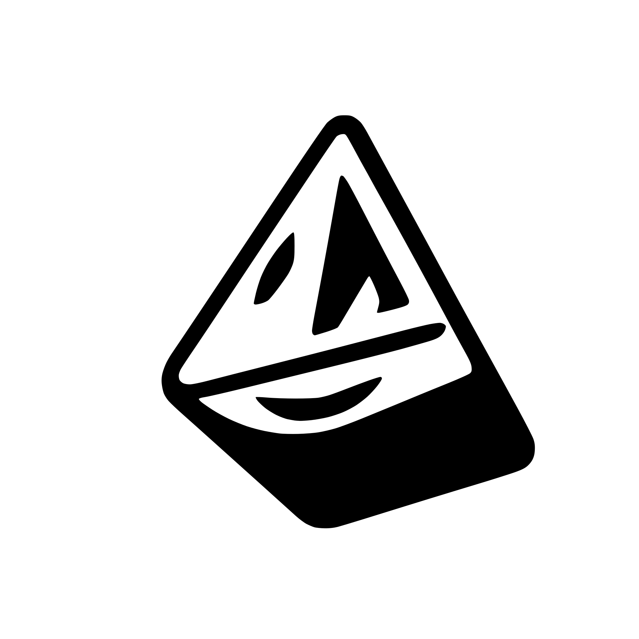 AI-generated SVG of a create svg icon of "play" triangle single color.