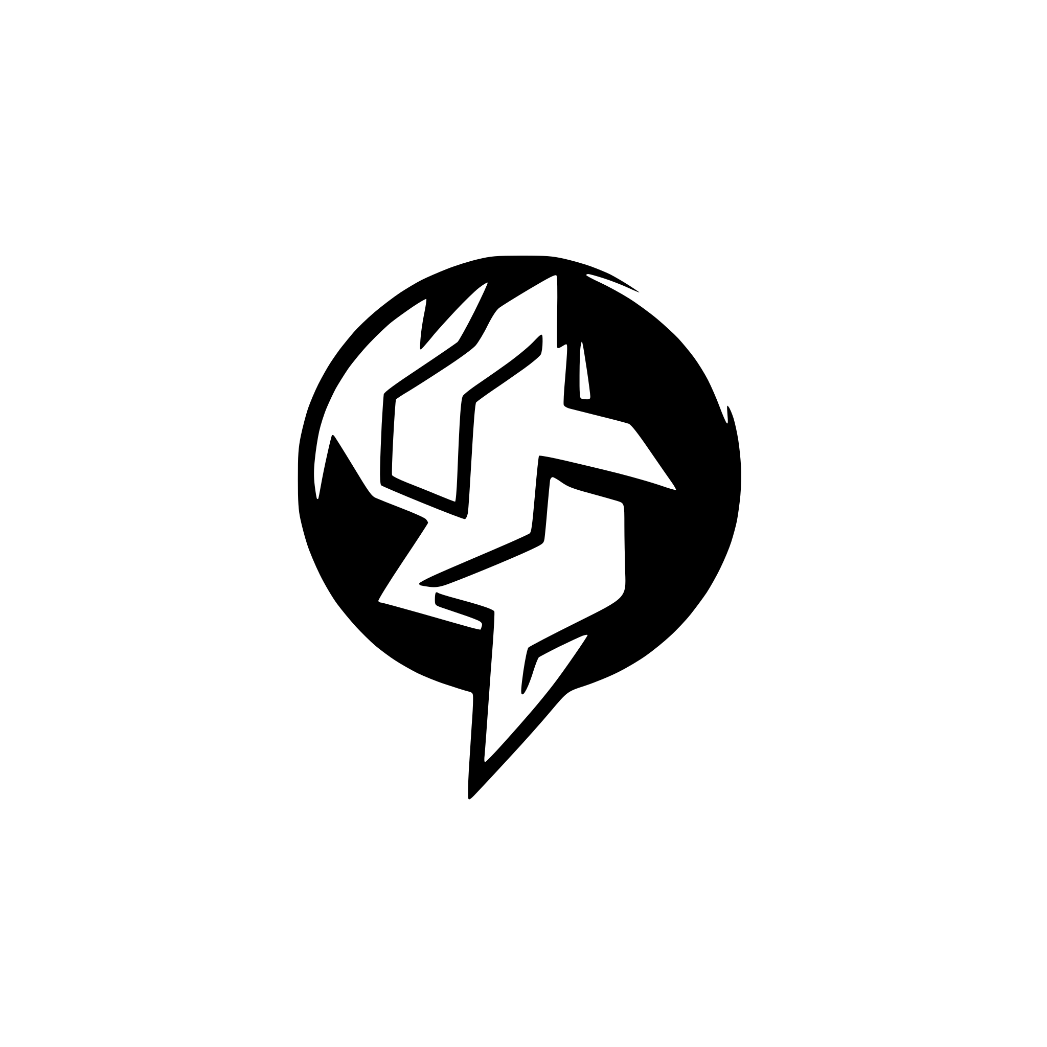 AI-generated SVG of 'stylized lightning bolt in motion'