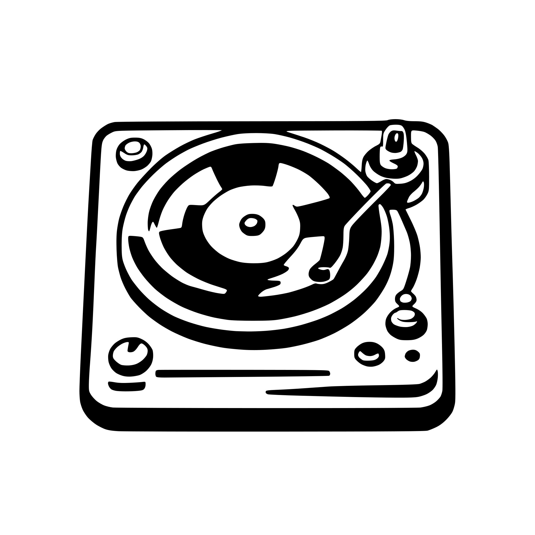 AI-generated SVG of a turntable